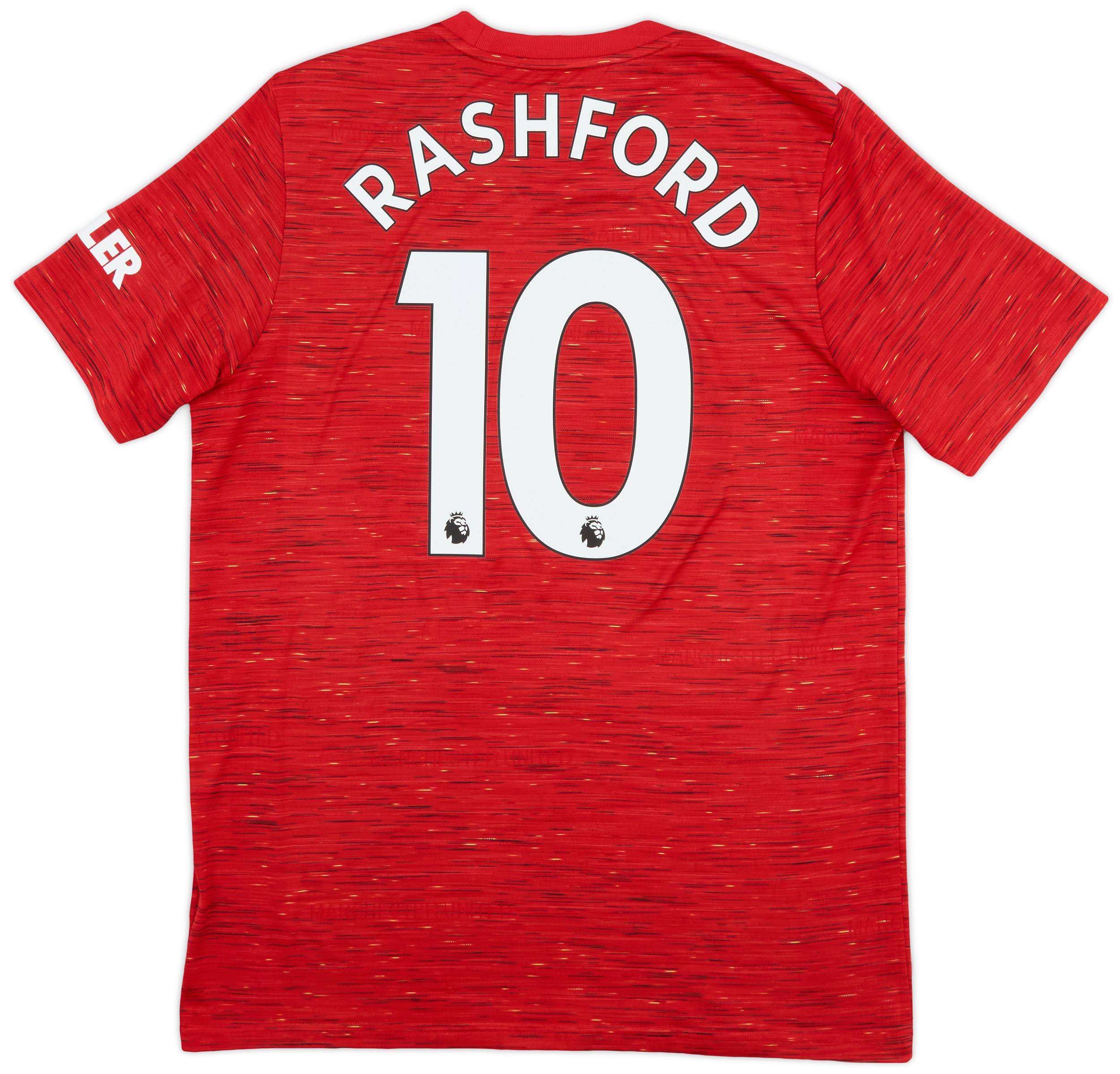 2020-21 Manchester United Home Shirt Rashford #10 - 9/10 - (L)