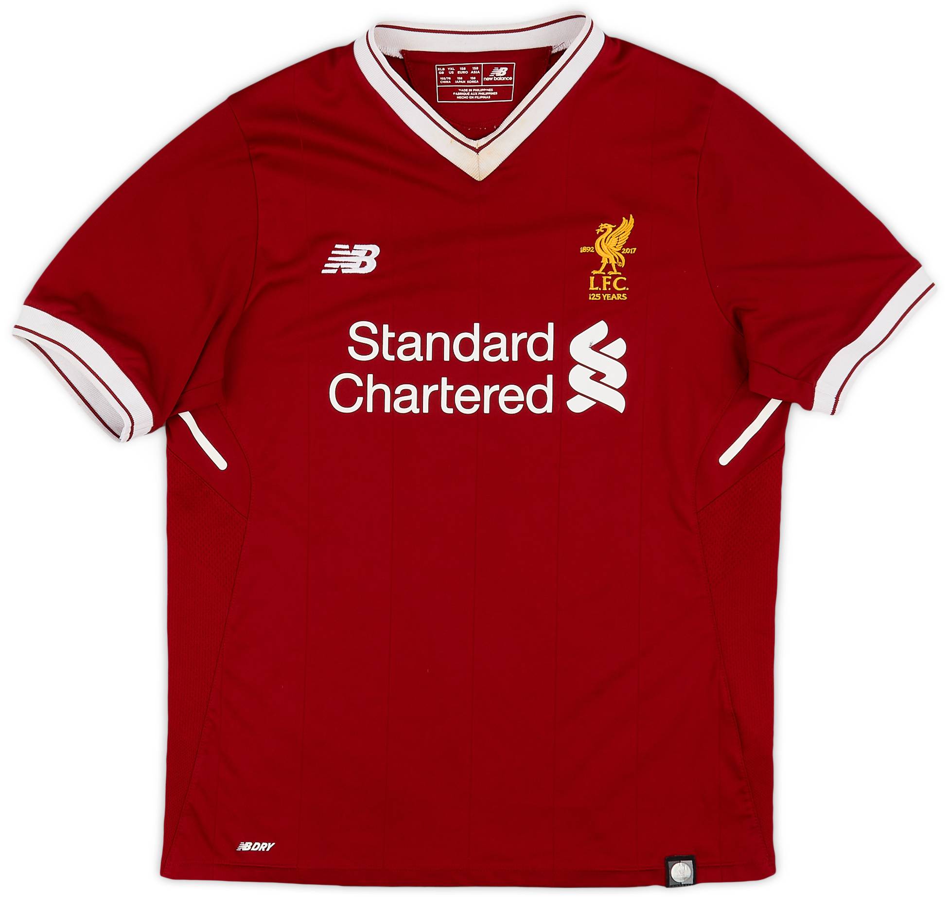 2017-18 Liverpool 125 Years Home Shirt - 6/10 - (XL.Boys)
