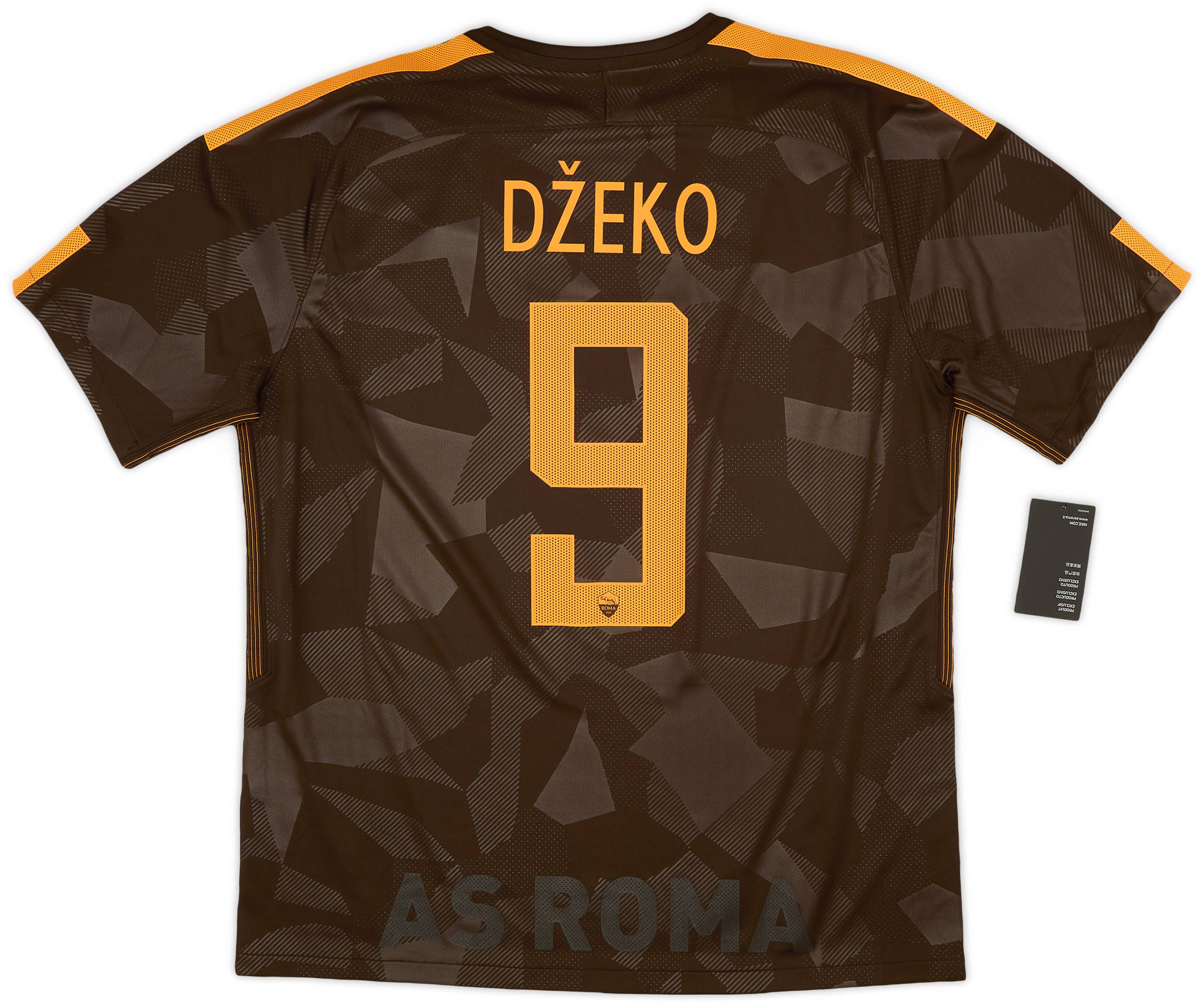 2017-18 Roma Third Shirt Dzeko #9 (XL)