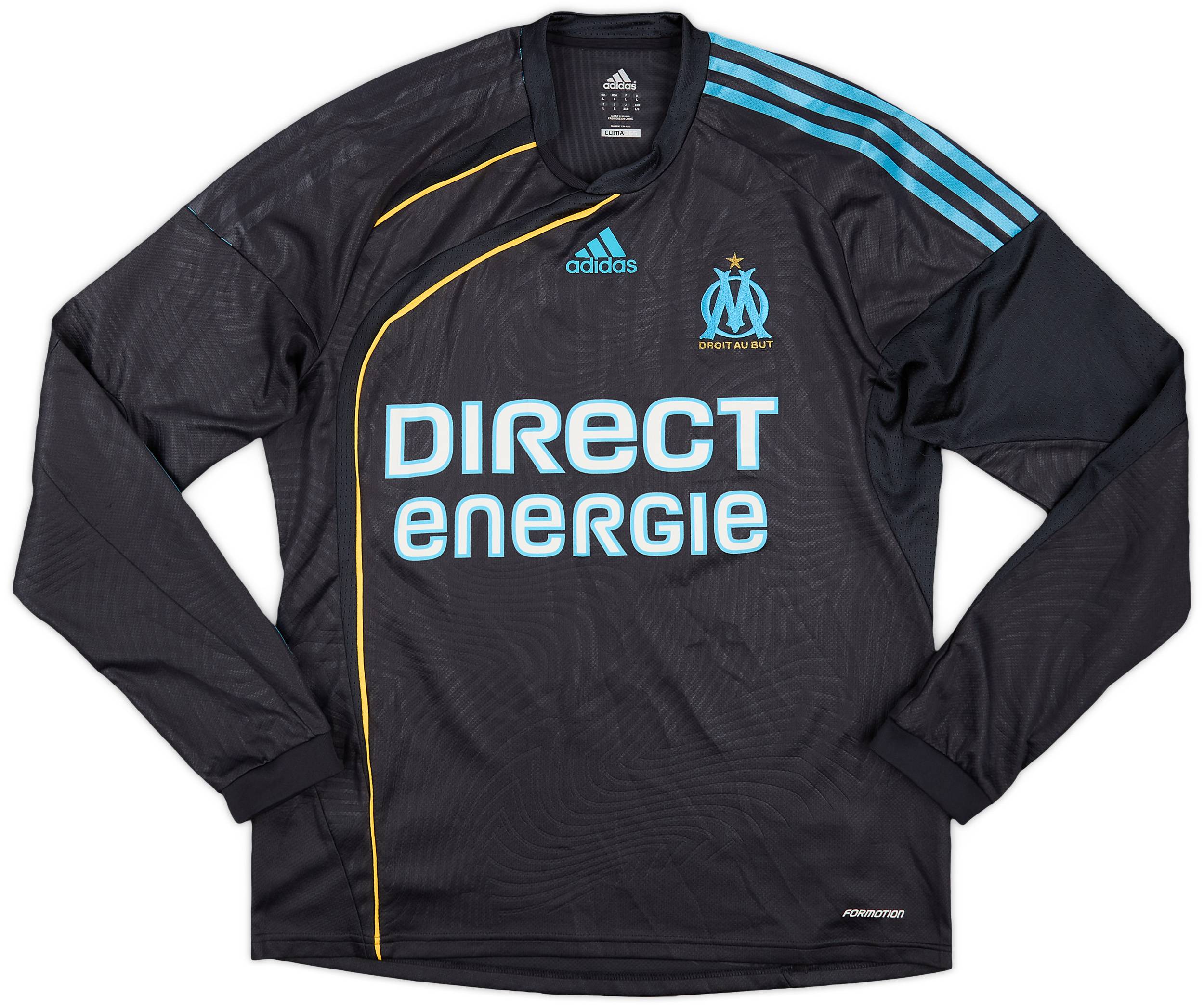 2009-10 Olympique Marseille Player Issue Third L/S Shirt - 9/10 - (L)