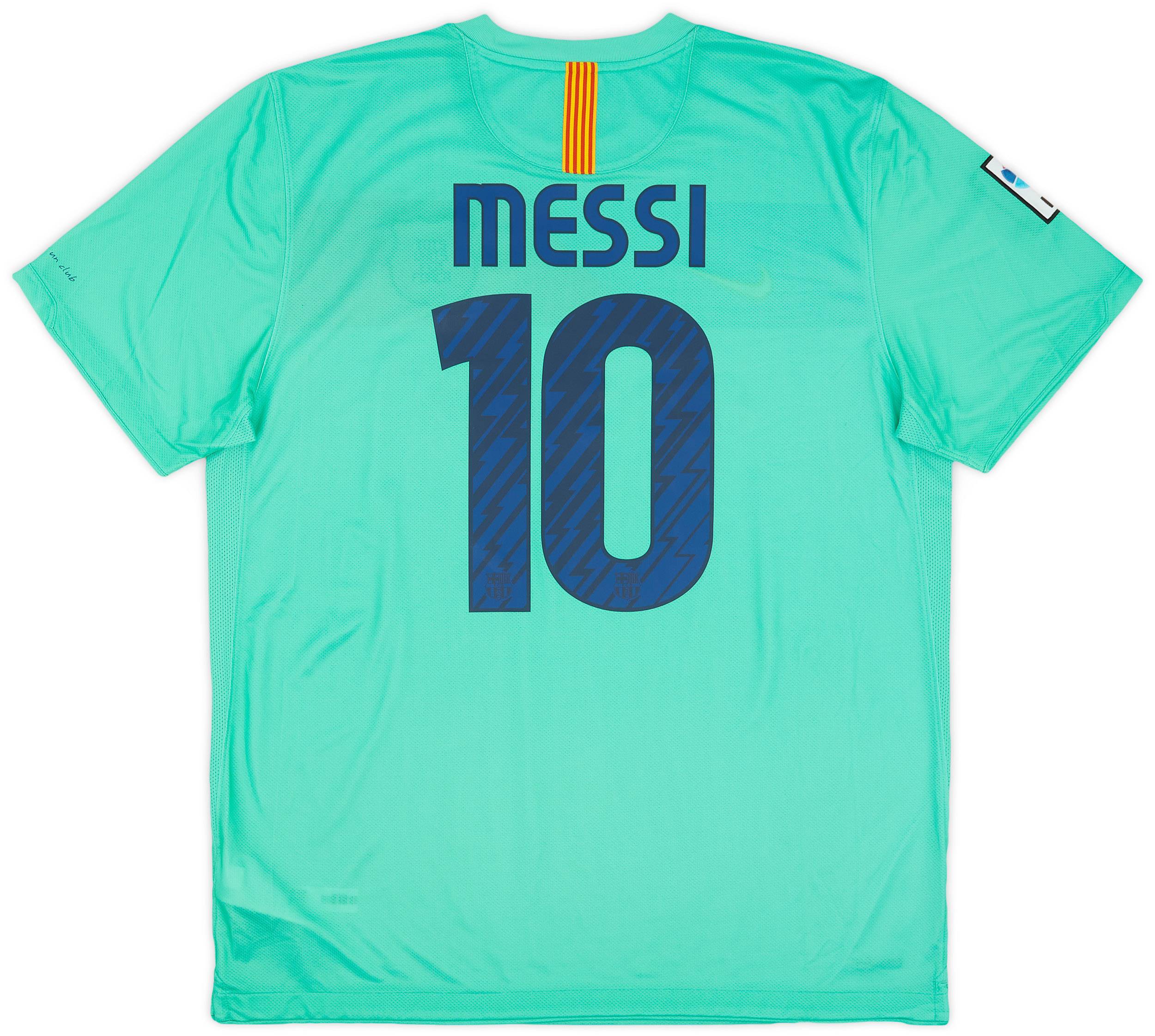 2010-11 Barcelona Away Shirt Messi #10 (XL)