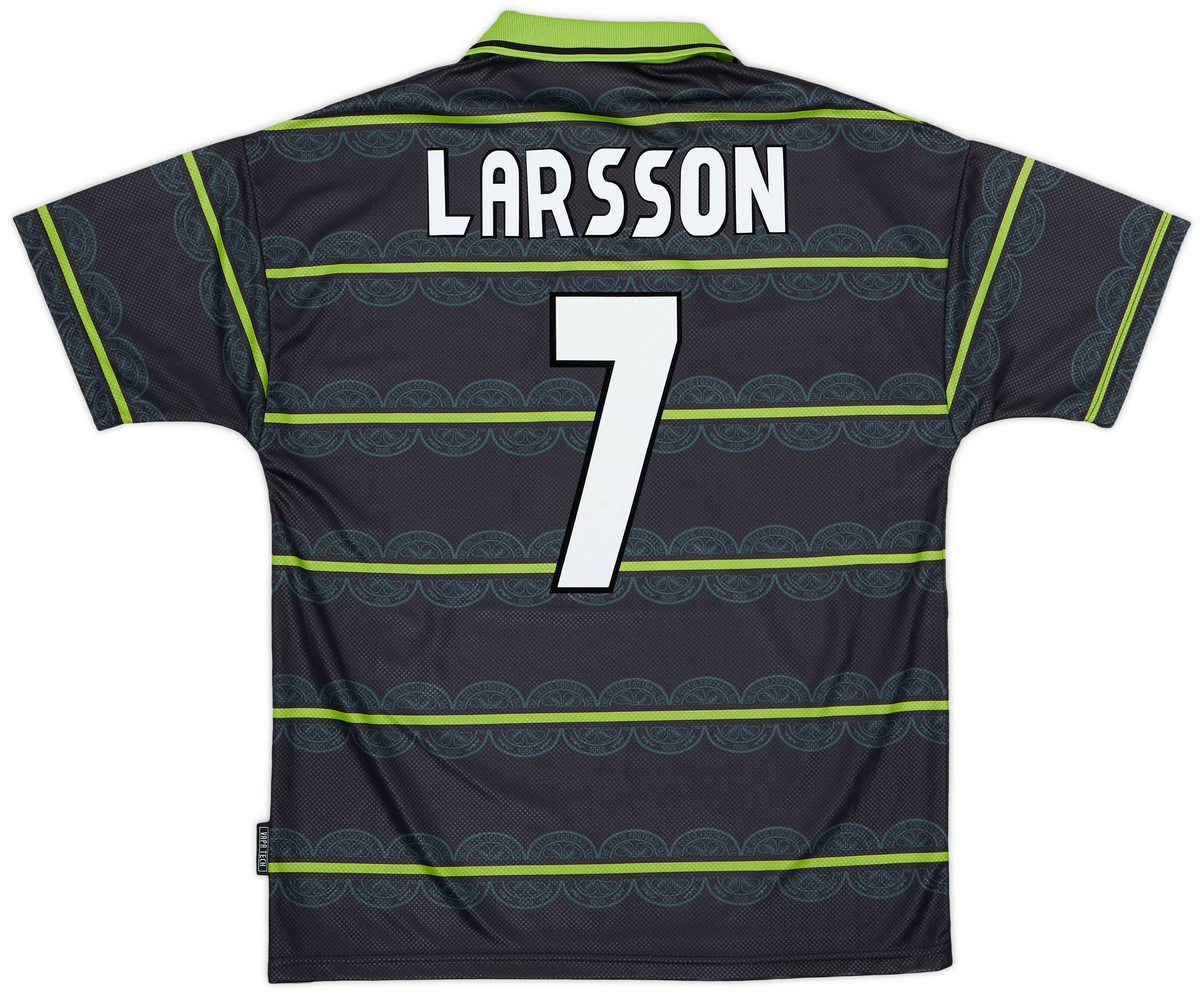 1998-99 Celtic Away Shirt Larsson #7 - 8/10 - (L)