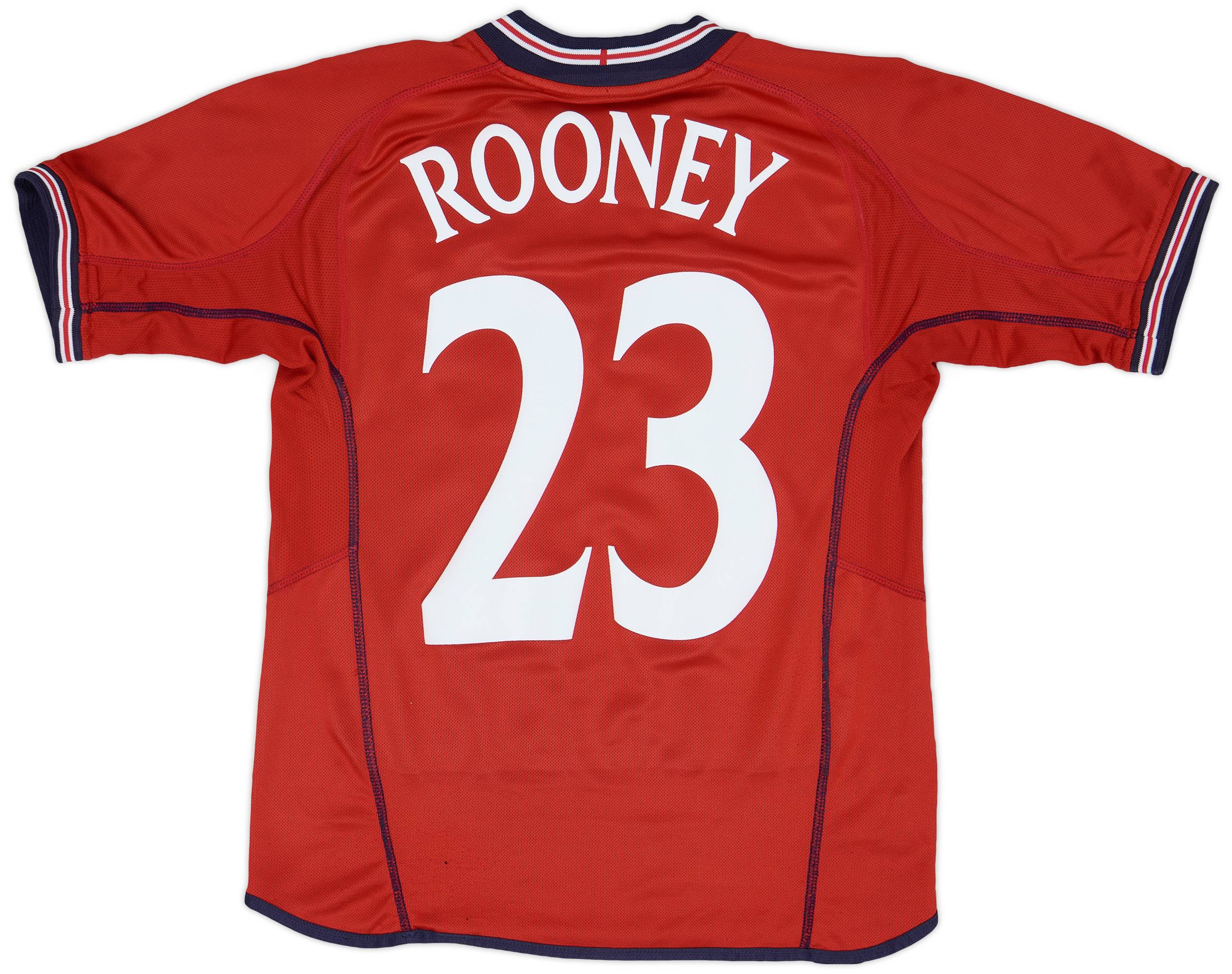 2002-04 England Away Shirt Rooney #23 - 9/10 - (XL.Boys)