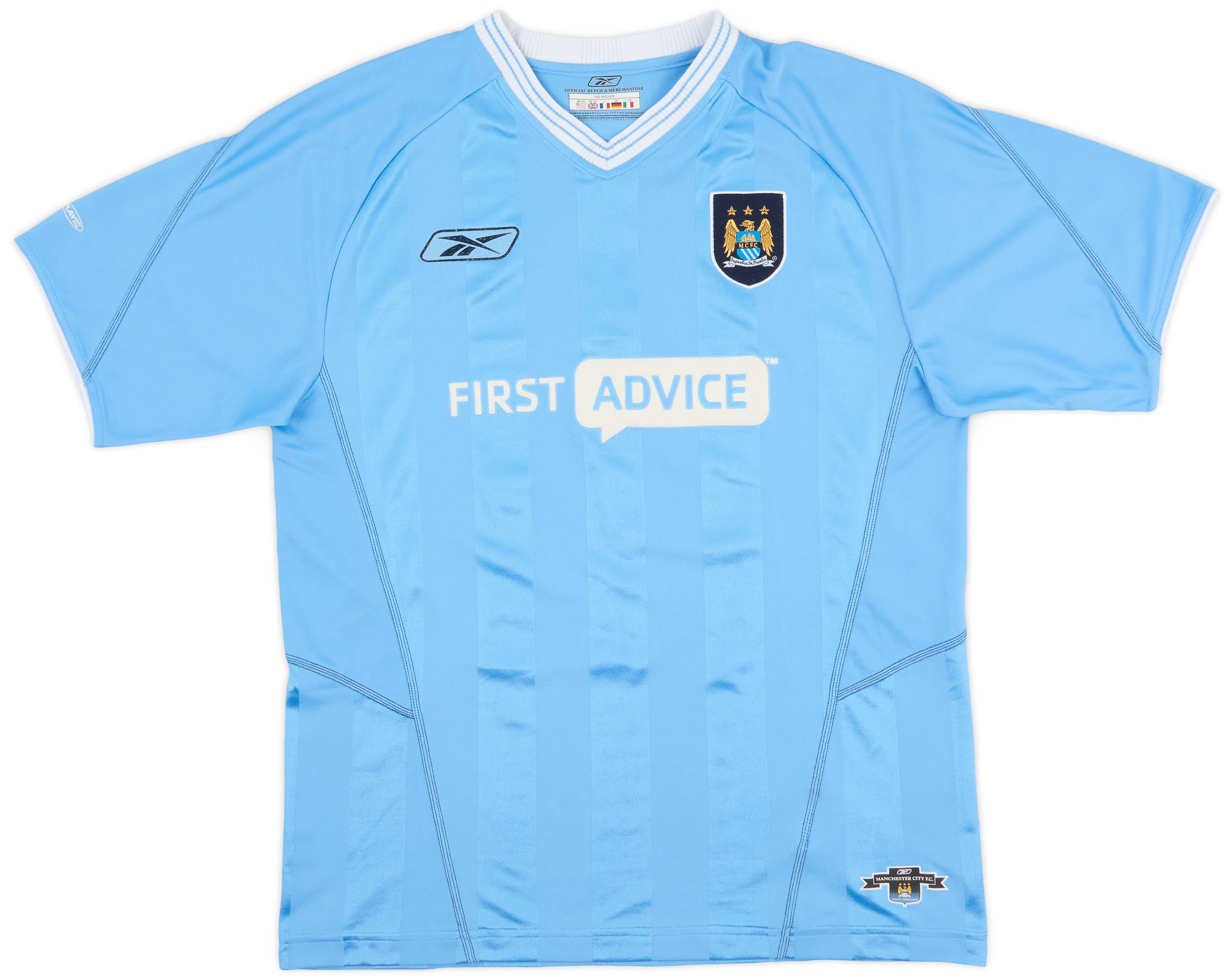 ウェア Manchester City 03/04 Home 2003-04 Manchester City Home Shirt Foe #23 - 5/10 - (M)