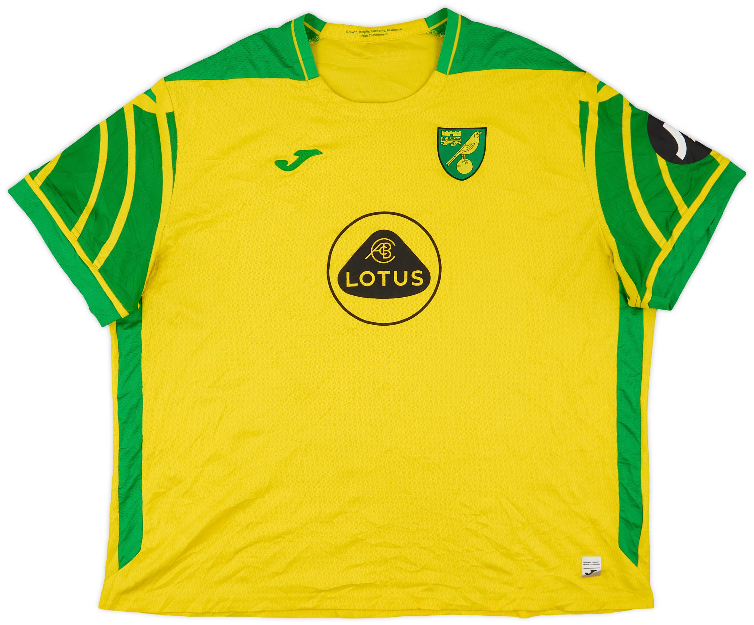 2021-22 Norwich Home Shirt - 8/10 - (XXL)