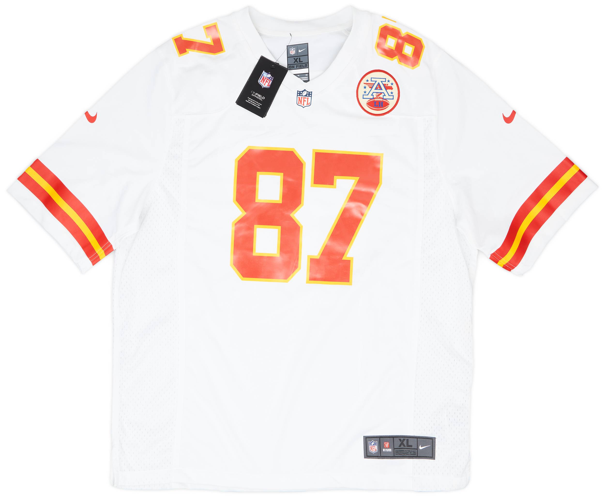 2013-24 Kansas City Chiefs Kelce #87 Nike Game Away Jersey (XL)