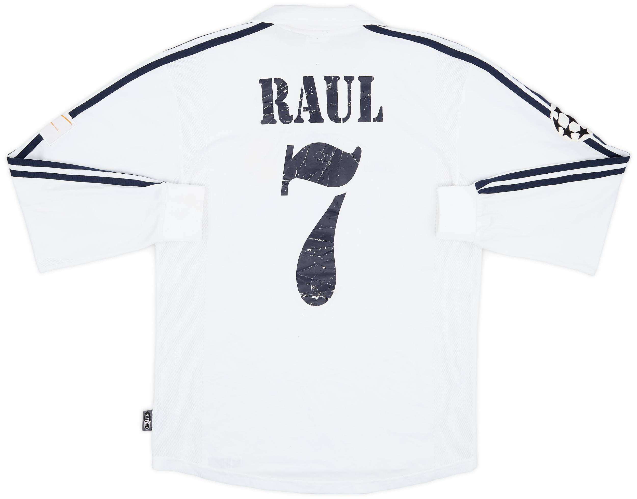 2002-03 Real Madrid Centenary Home L/S Shirt Raul #7 - 4/10 - (S)