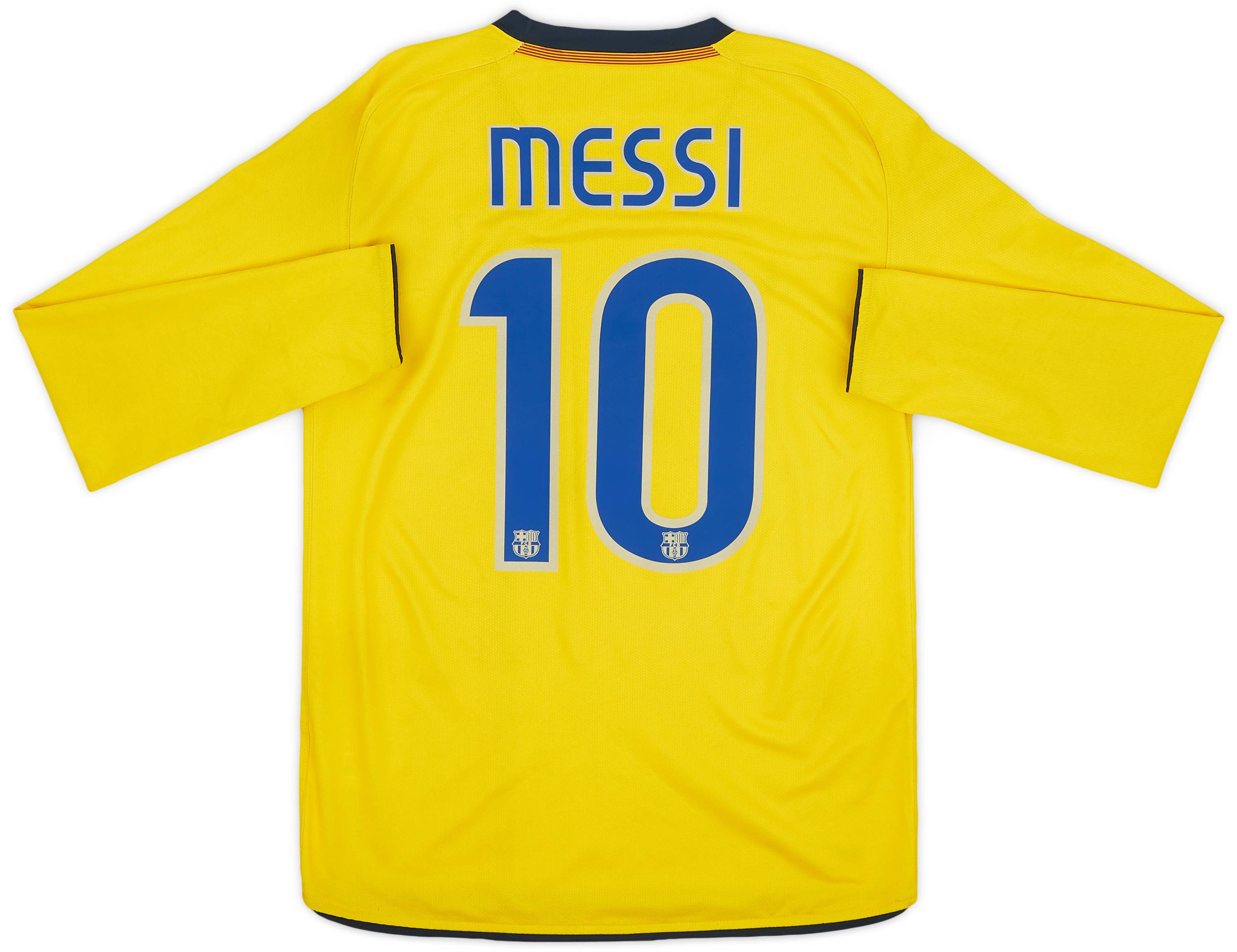 2008-10 Barcelona Away L/S Shirt Messi #10 - 6/10 - (S)