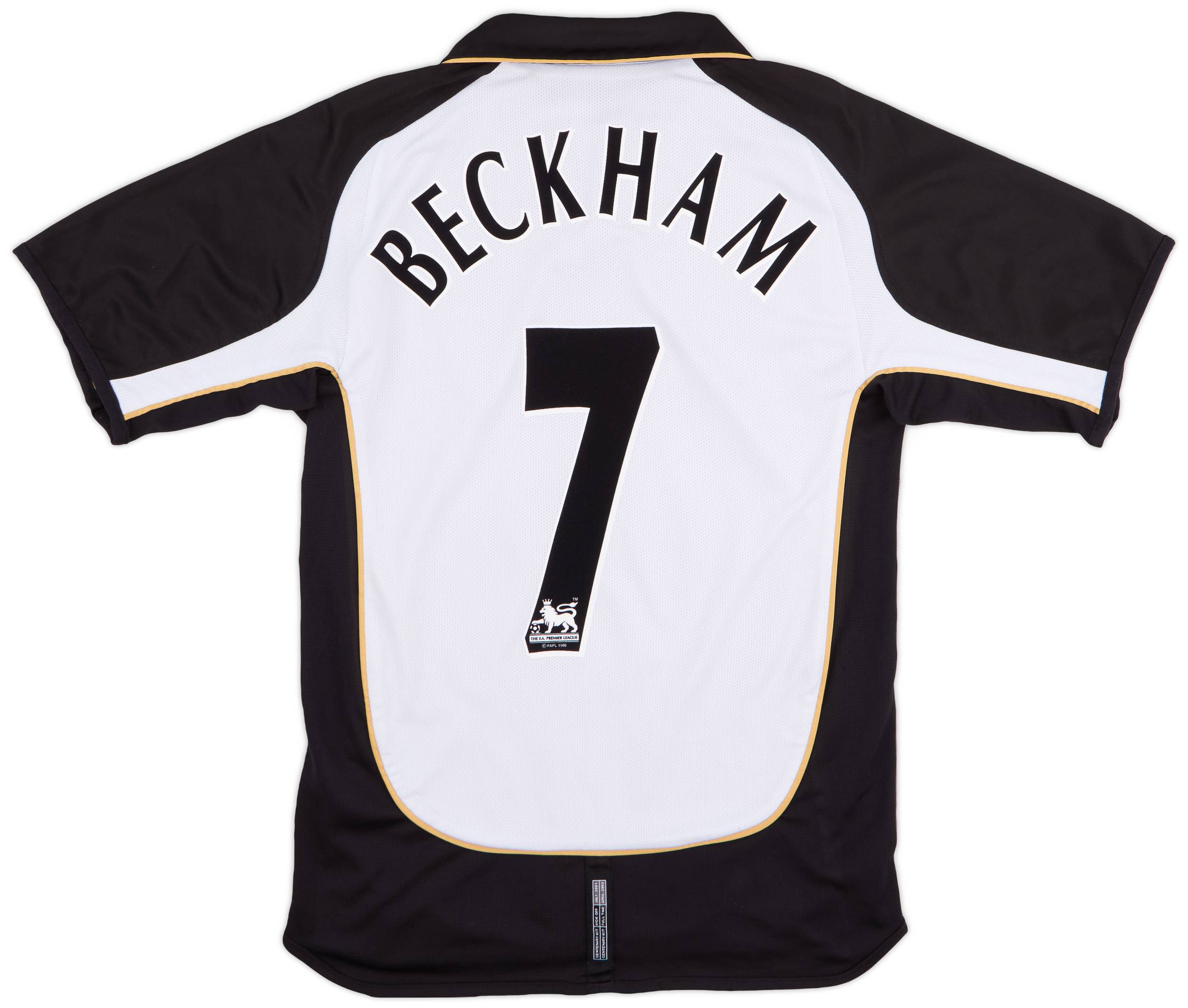 2001-02 Manchester United Centenary Away/Third Shirt Beckham #7 - 7/10 - (S)