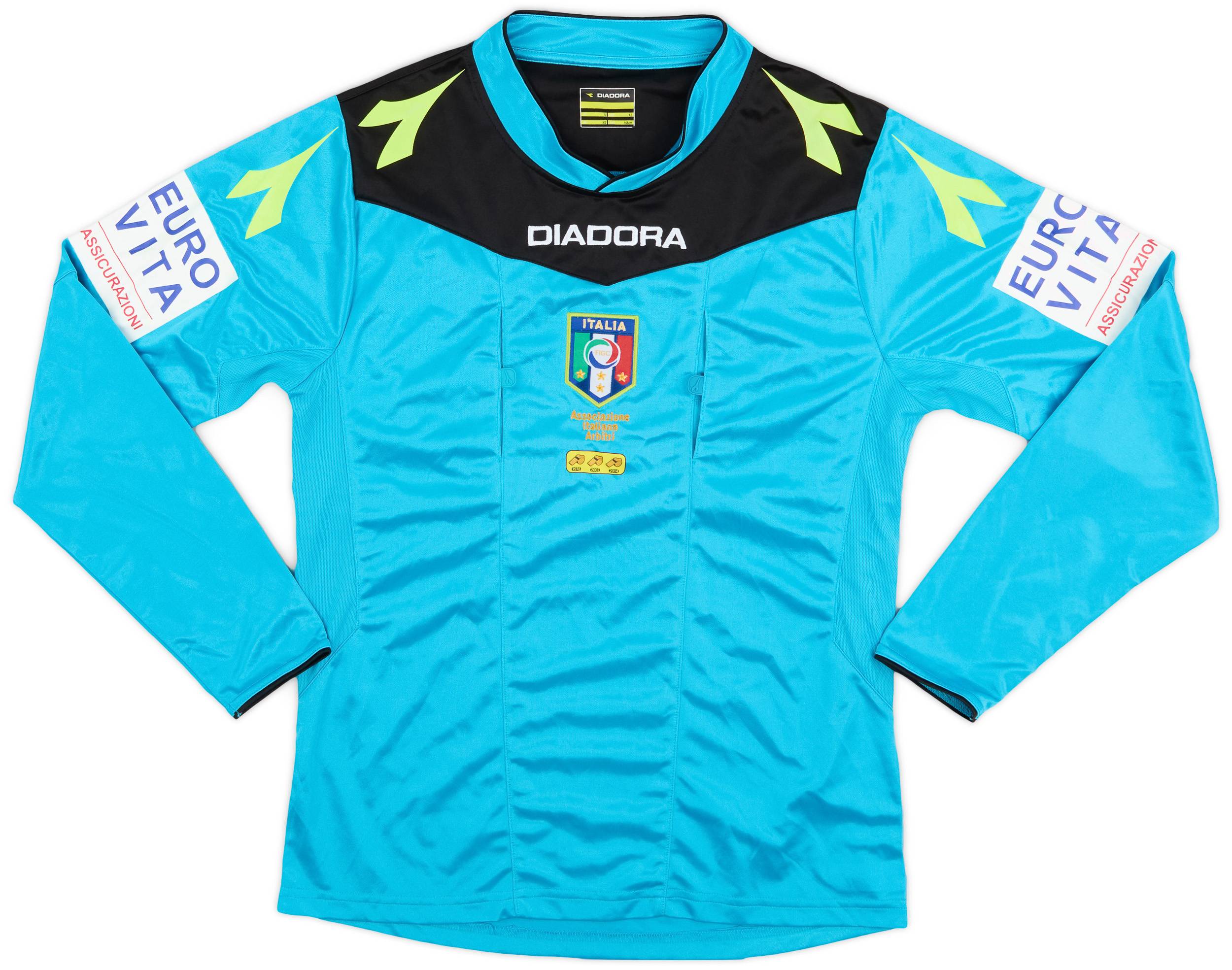 2015-16 Italy Diadora Referee L/S Shirt - 8/10 - (XS)