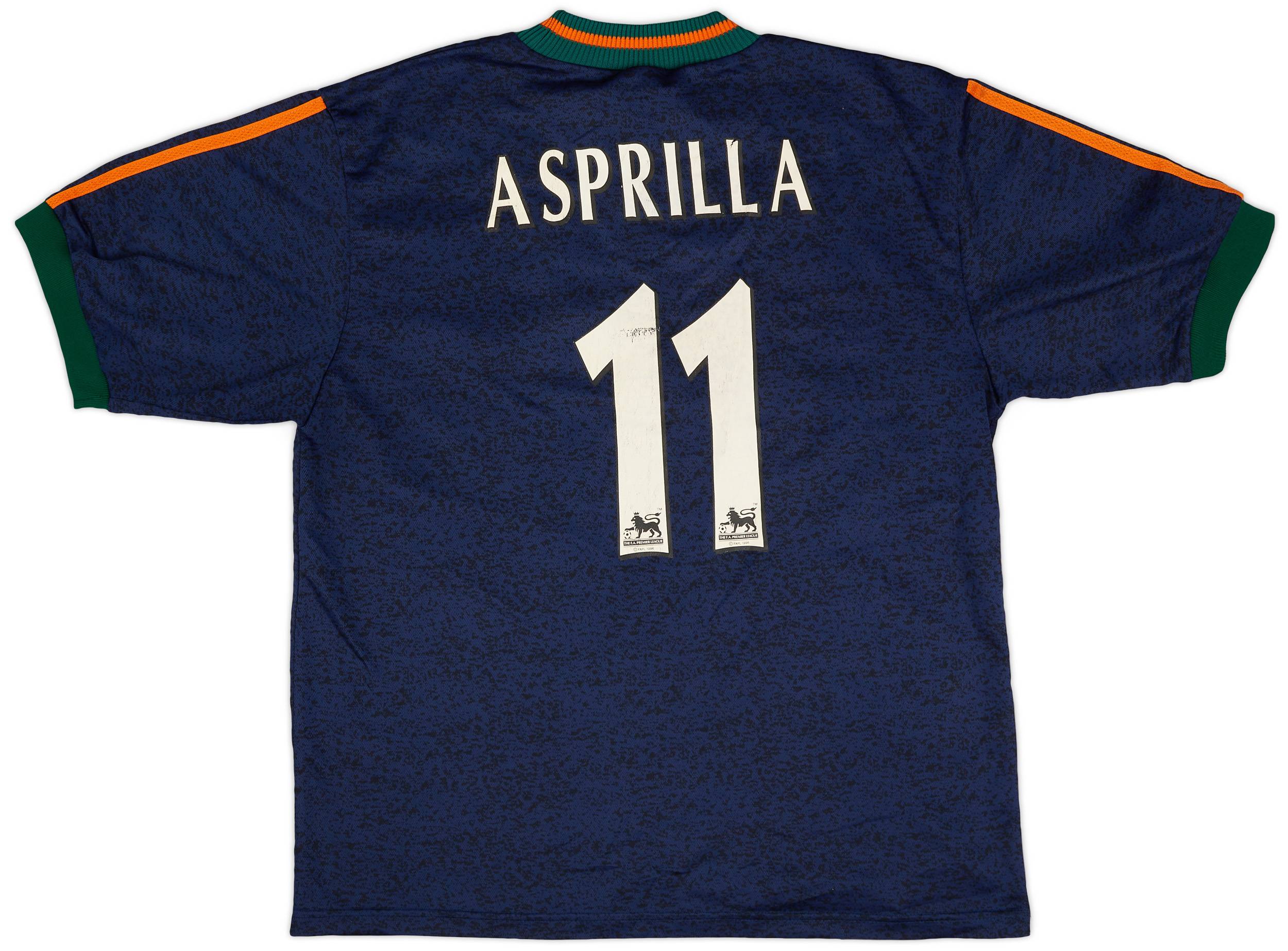 1997-98 Newcastle Away Shirt Asprilla #11 - 7/10 - (L)