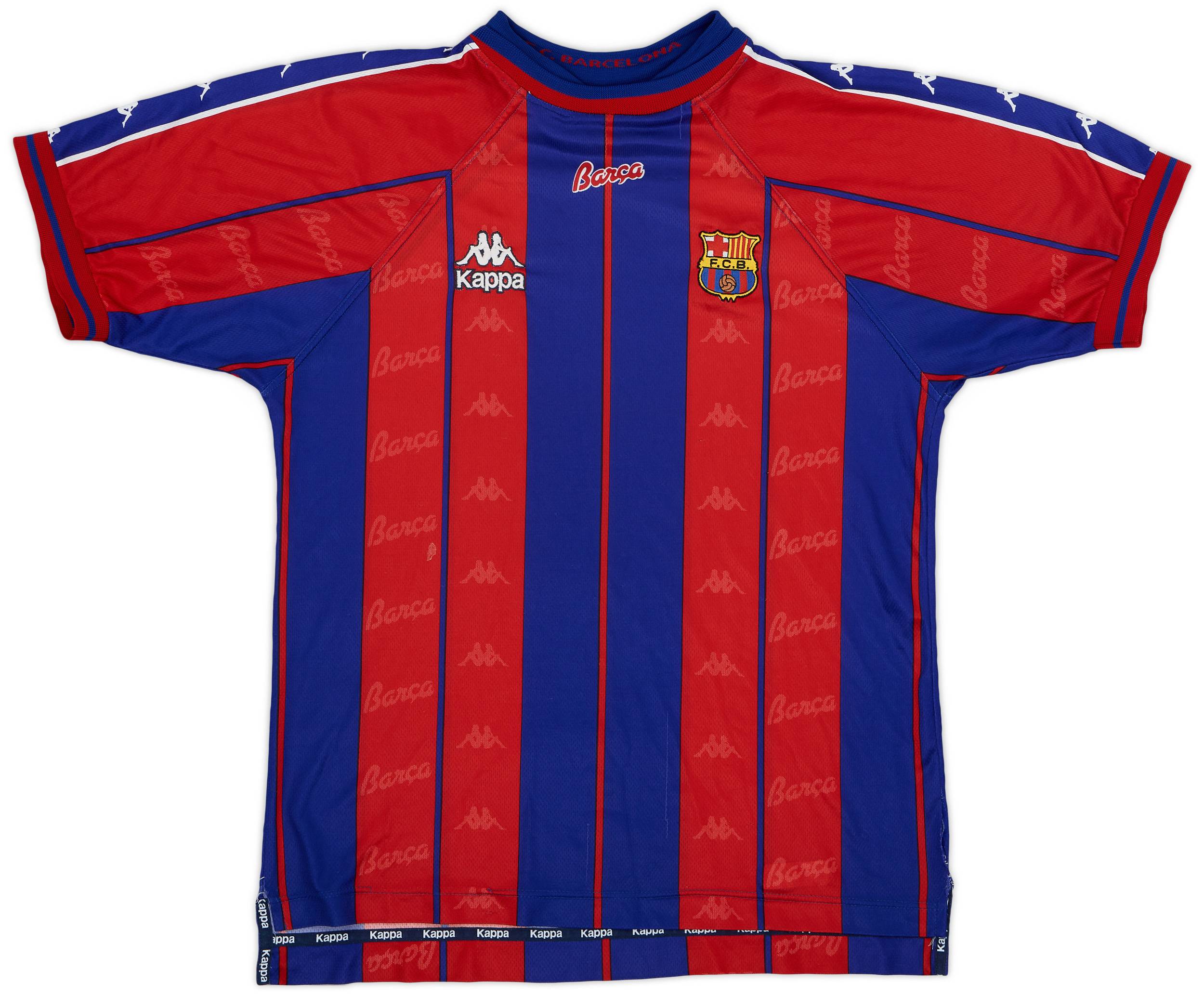 1997-98 Barcelona Home Shirt - 7/10 - (L)