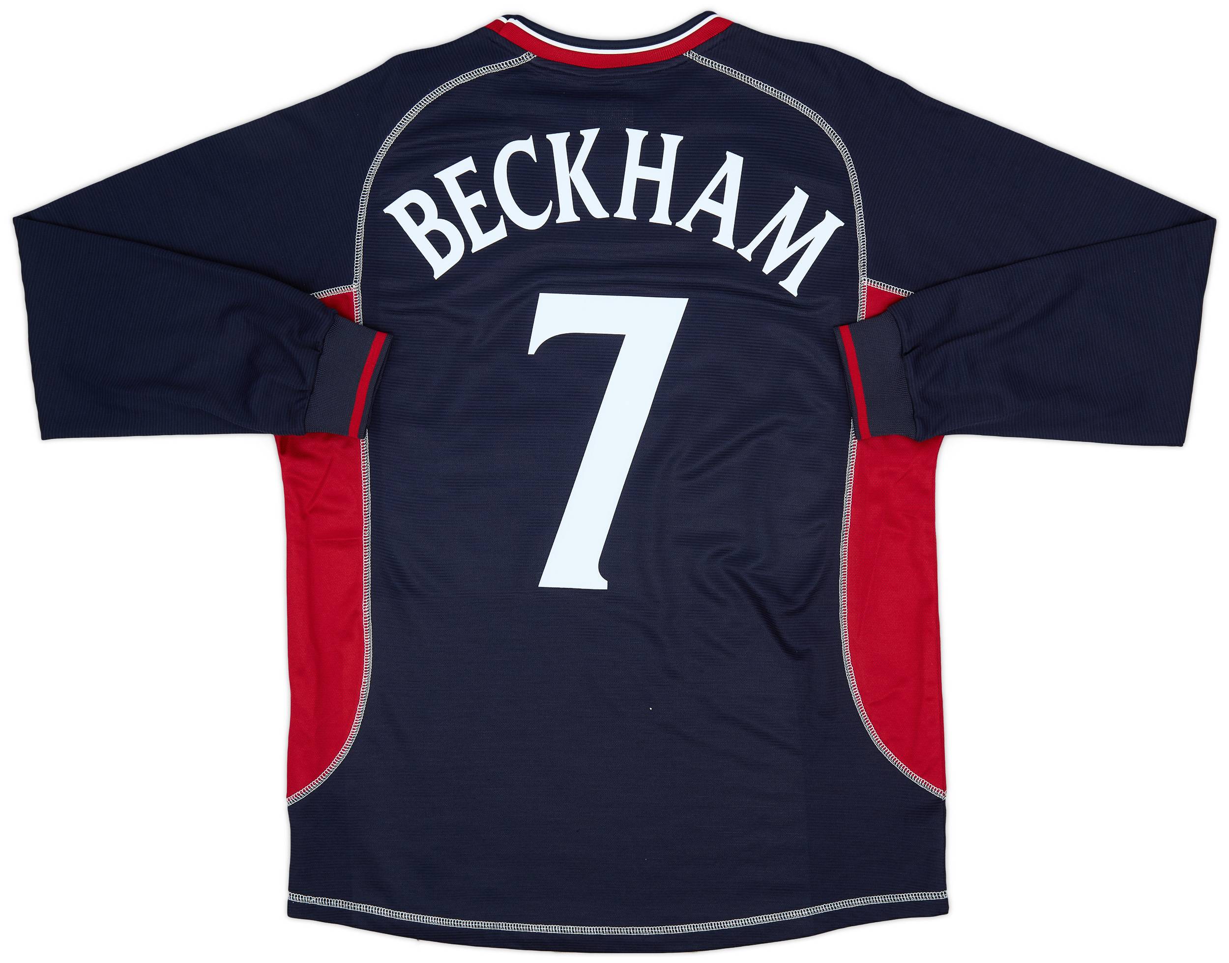 2000-01 Manchester United Third L/S Shirt Beckham #7 - 9/10 - (L)