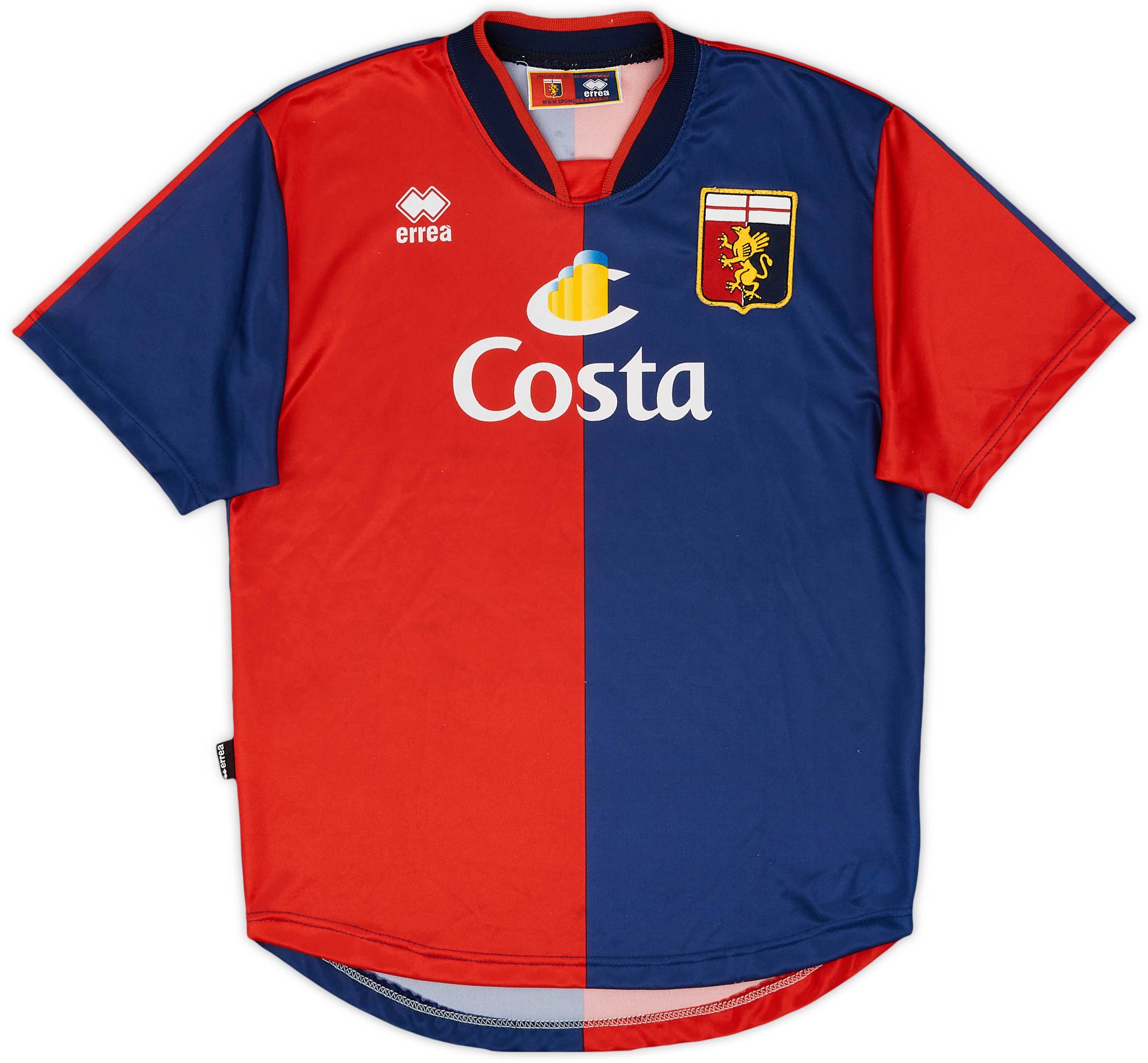 2003-04 Genoa Home Shirt - 9/10 - (XL.Boys)
