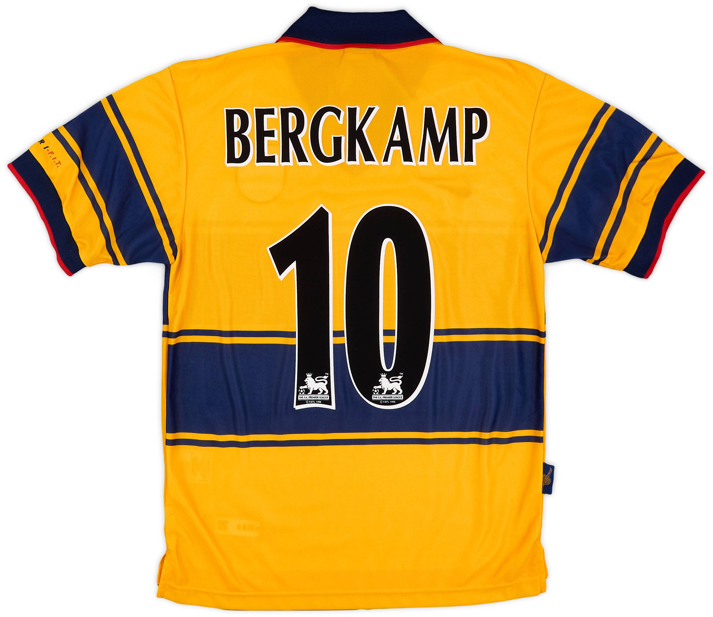 1997-99 Arsenal Away Shirt Bergkamp #10 (XS)