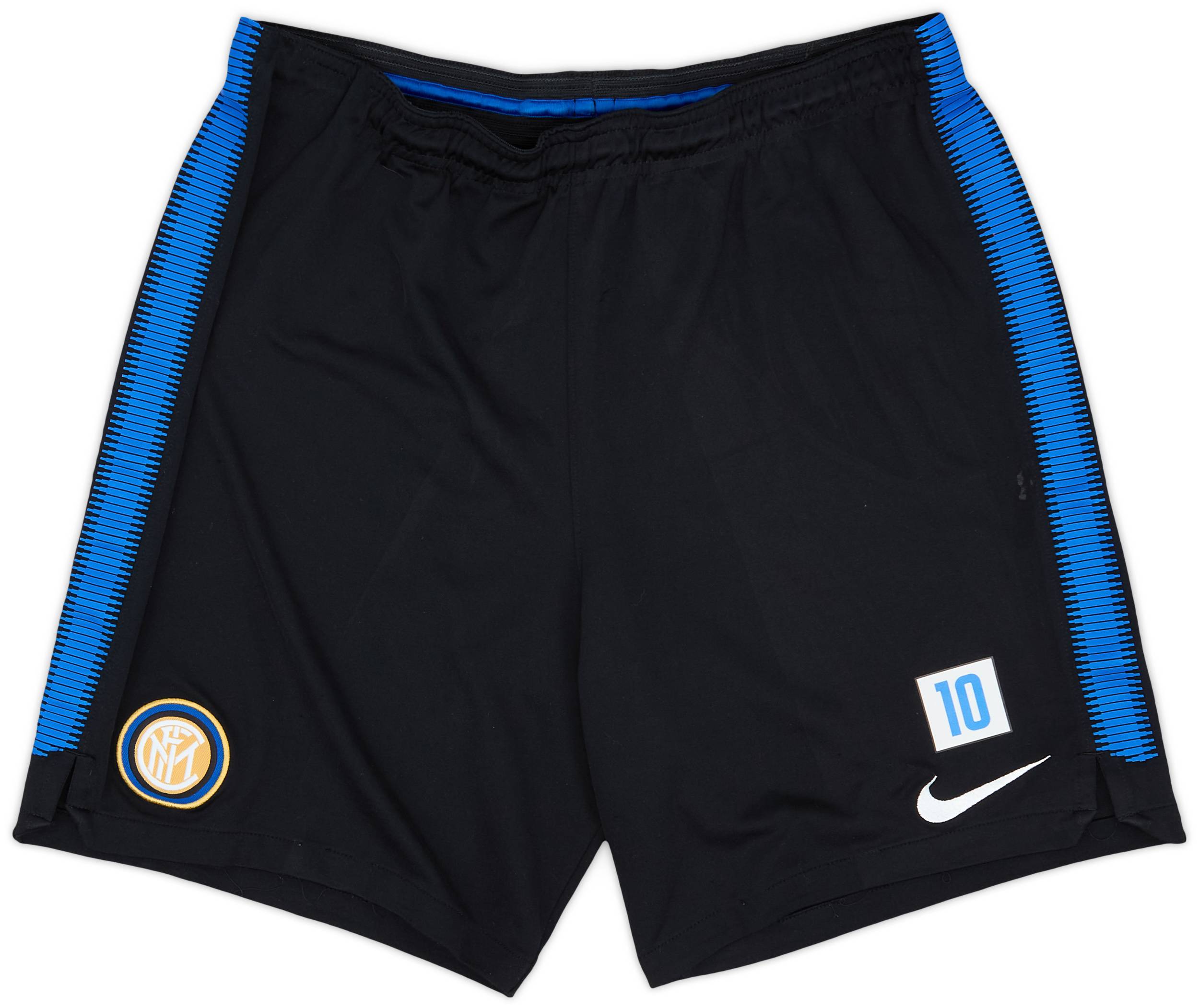 2017-18 Inter Milan Nike Player Issue Training Shorts #10 - 6/10 - (L)
