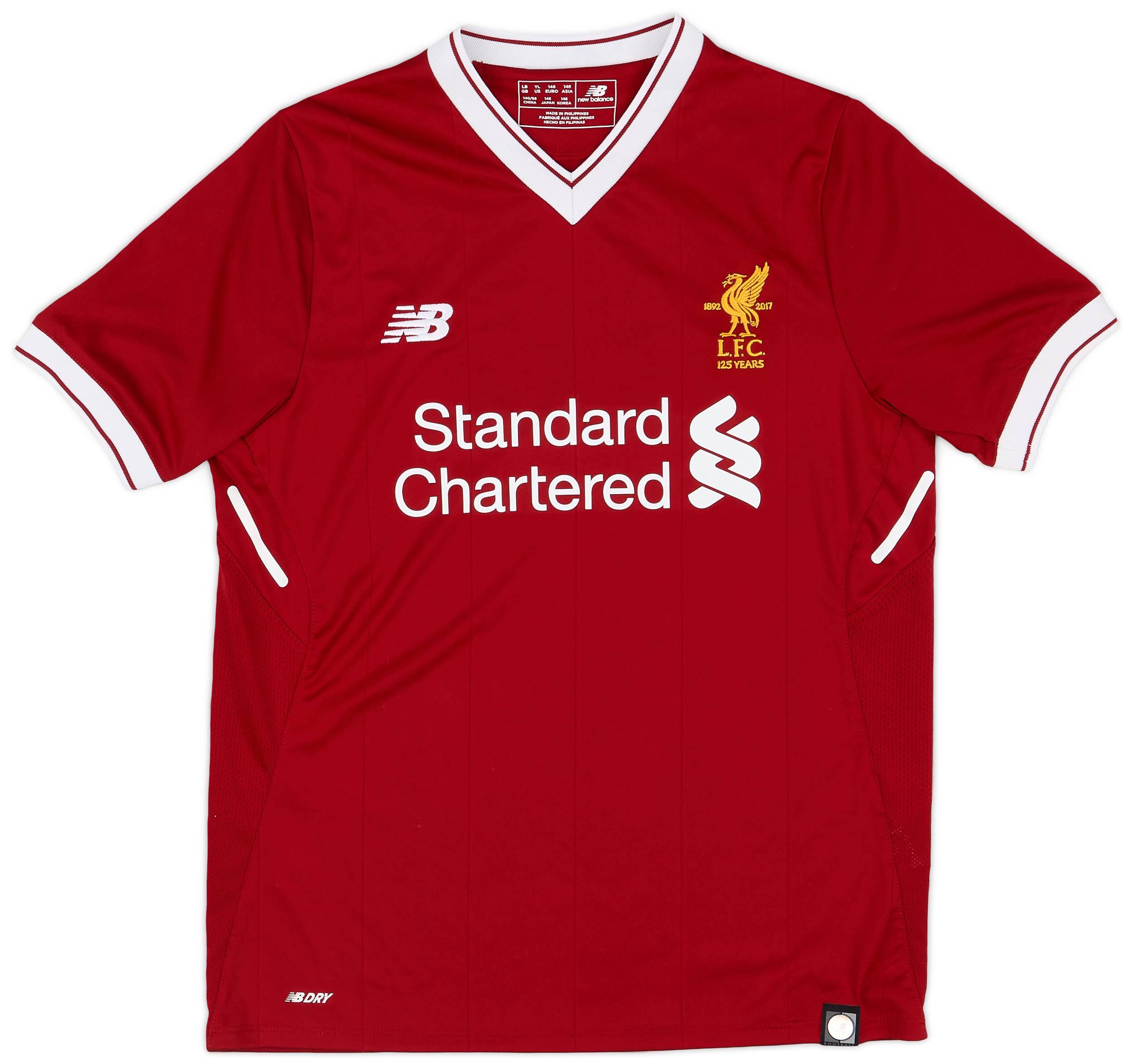 2017-18 Liverpool 125 Years Home Shirt - 8/10 - (L.Boys)