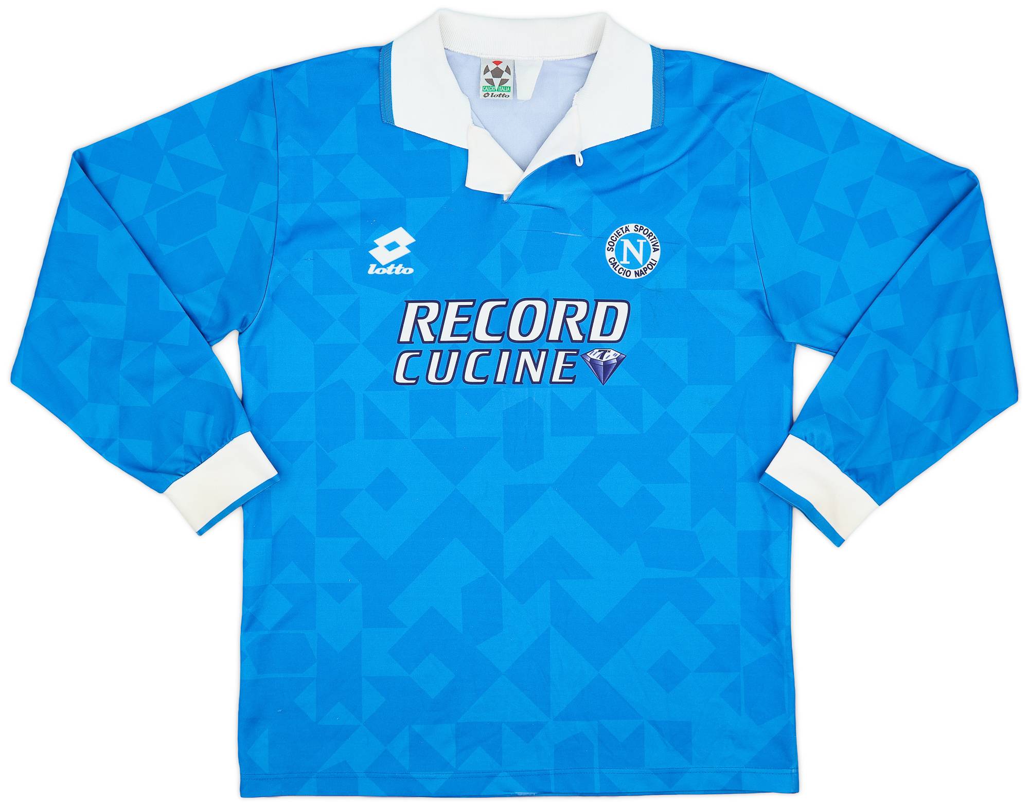 1994-96 Napoli Home L/S Shirt - 7/10 - (M)
