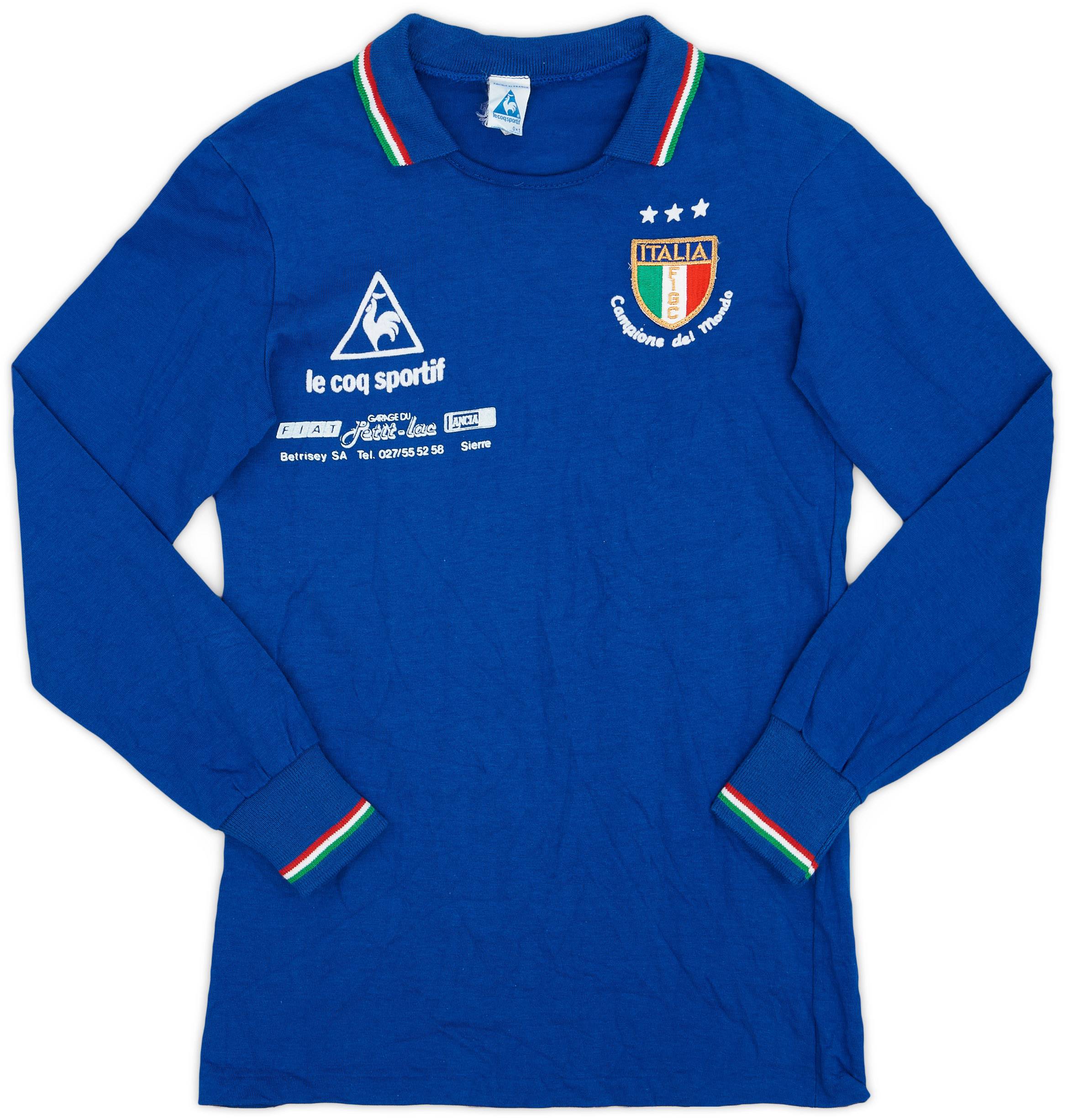 1982 Italy 'Campione del Mondo' Home/Training L/S Shirt - 9/10 - (S)