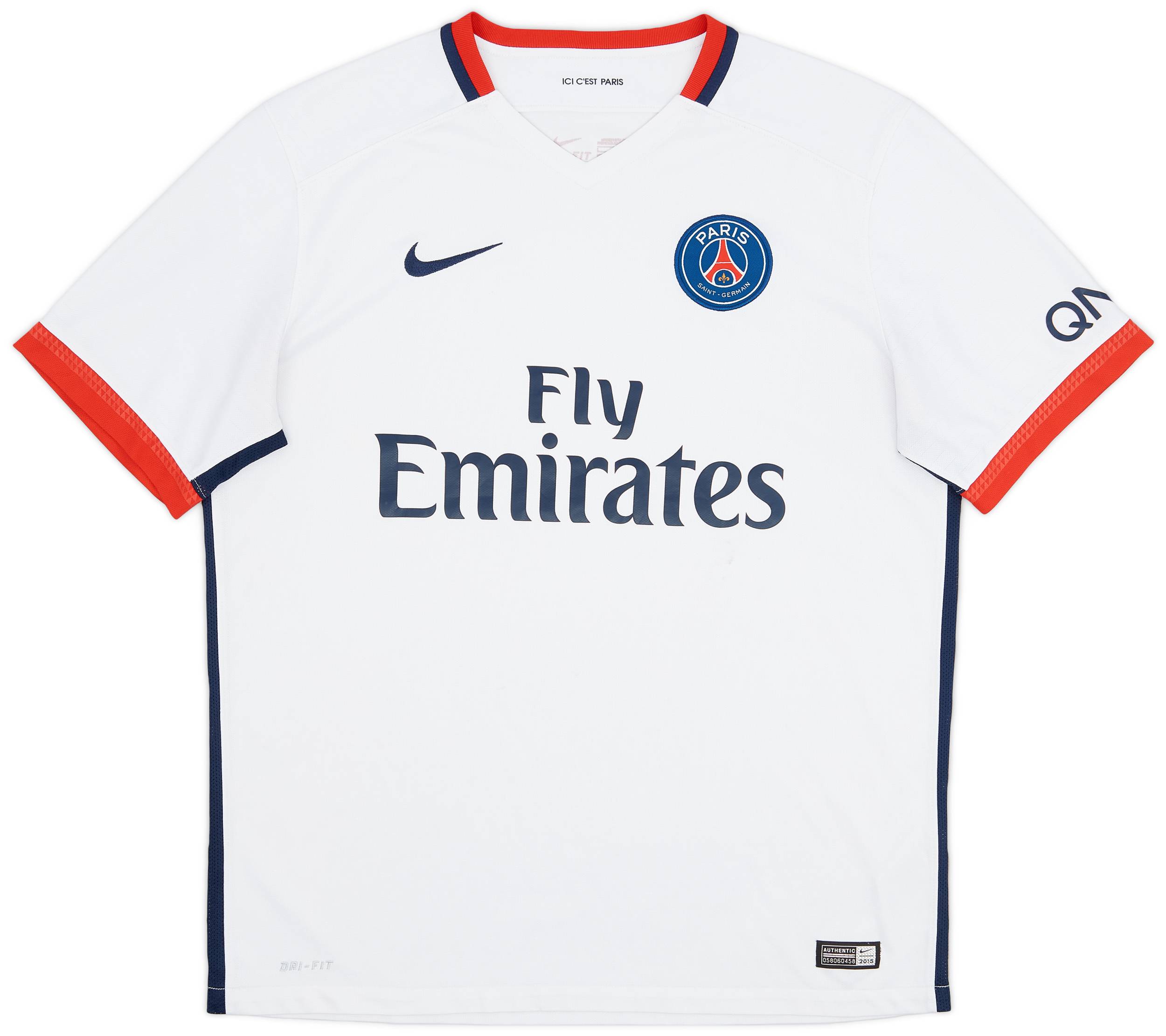 2015-16 Paris Saint-Germain Away Shirt - 7/10 - (L)
