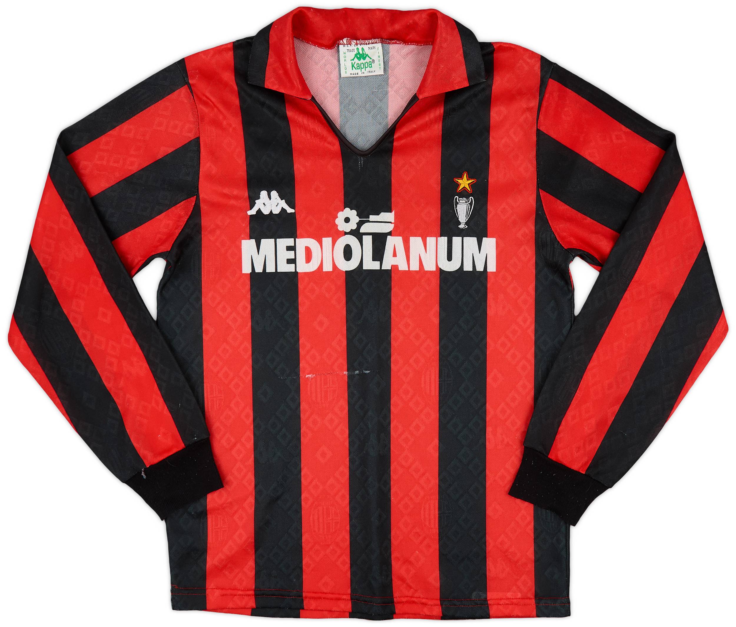 1988-89 AC Milan Home L/S Shirt - 6/10 - (M)