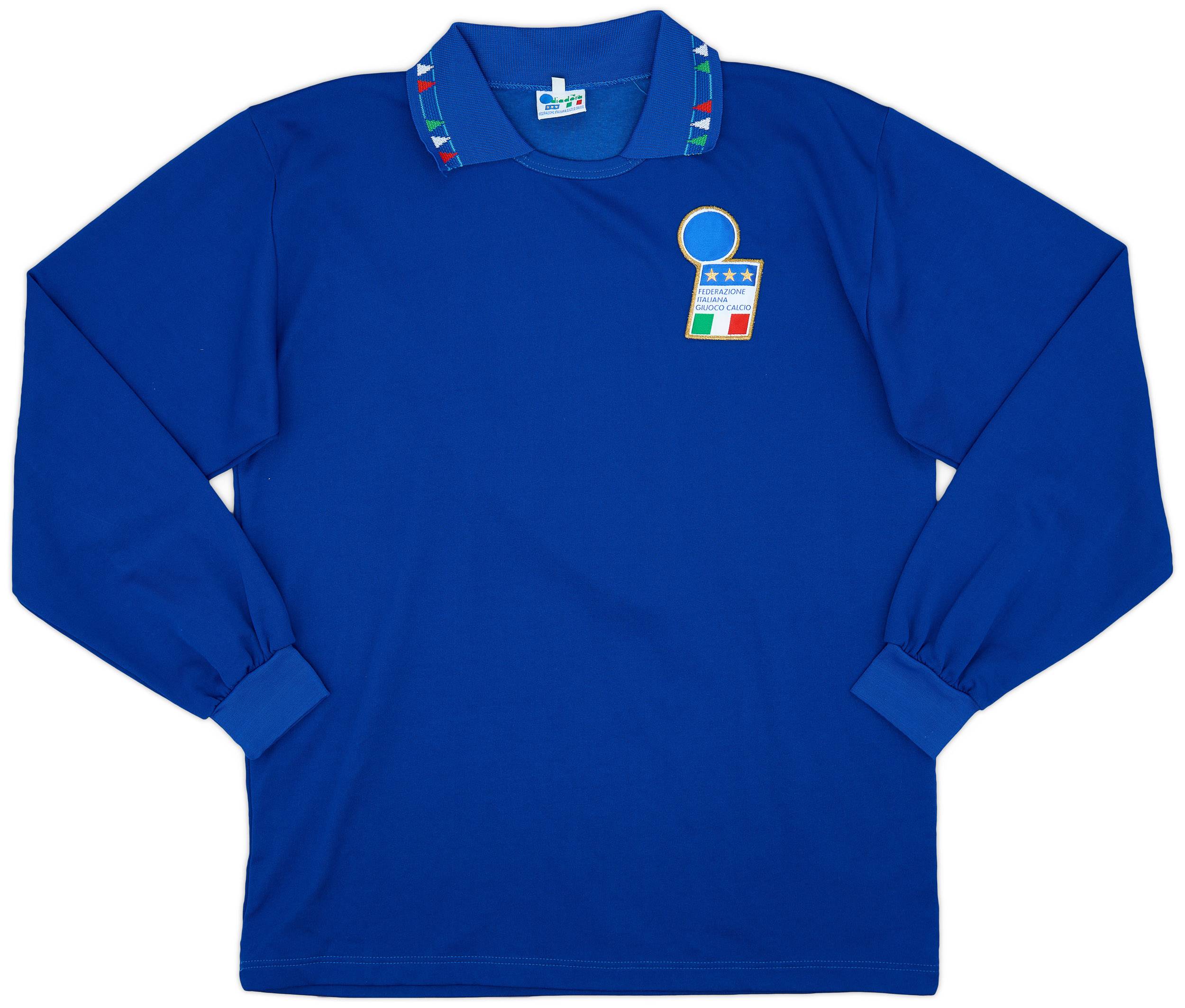 1992-93 Italy Home L/S Shirt #7 - 9/10 - (L)