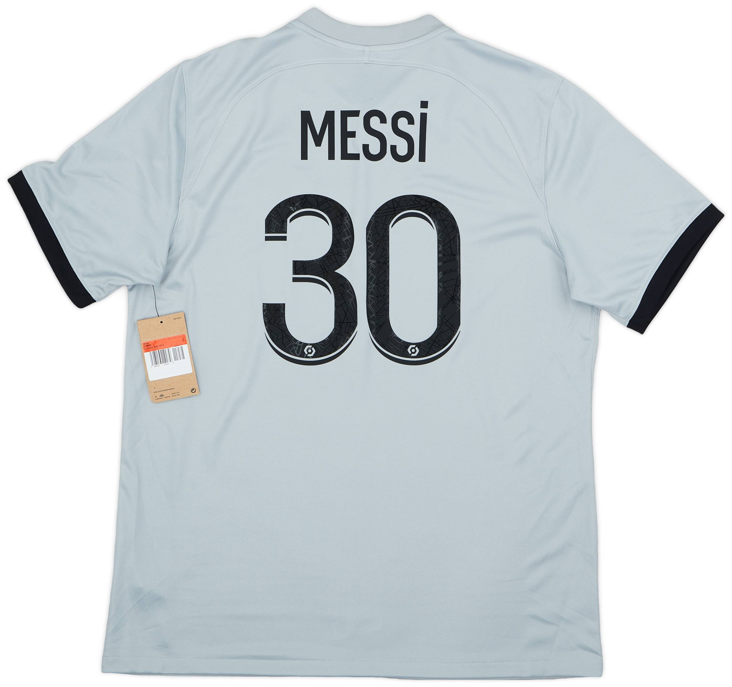 【正規BNWT 22-23 JORDAN PSG away Messi #30】 2022-23 Paris Saint-Germain Away Shirt Messi #30 (L)