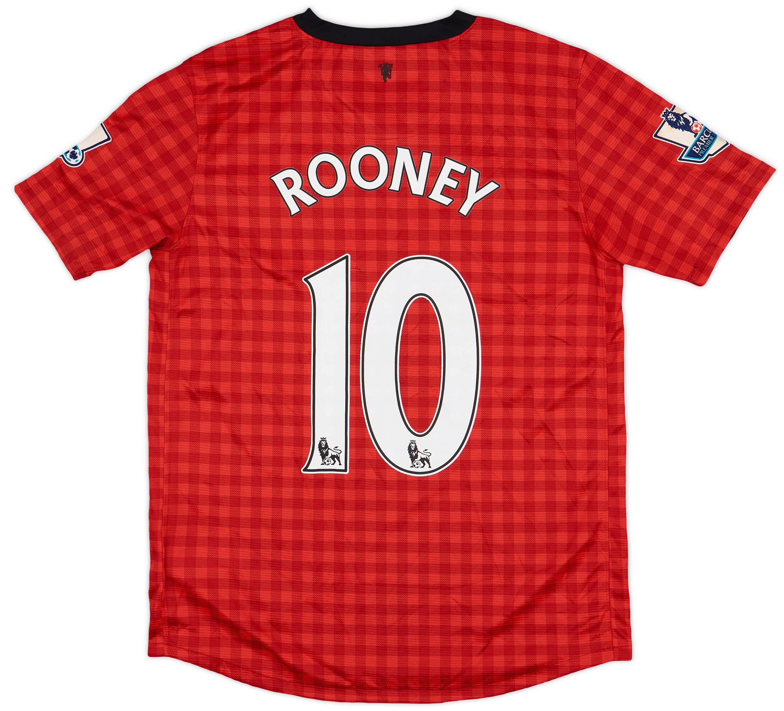 2012-13 Manchester United Home Shirt Rooney #10 - 7/10 - (XL.Boys)