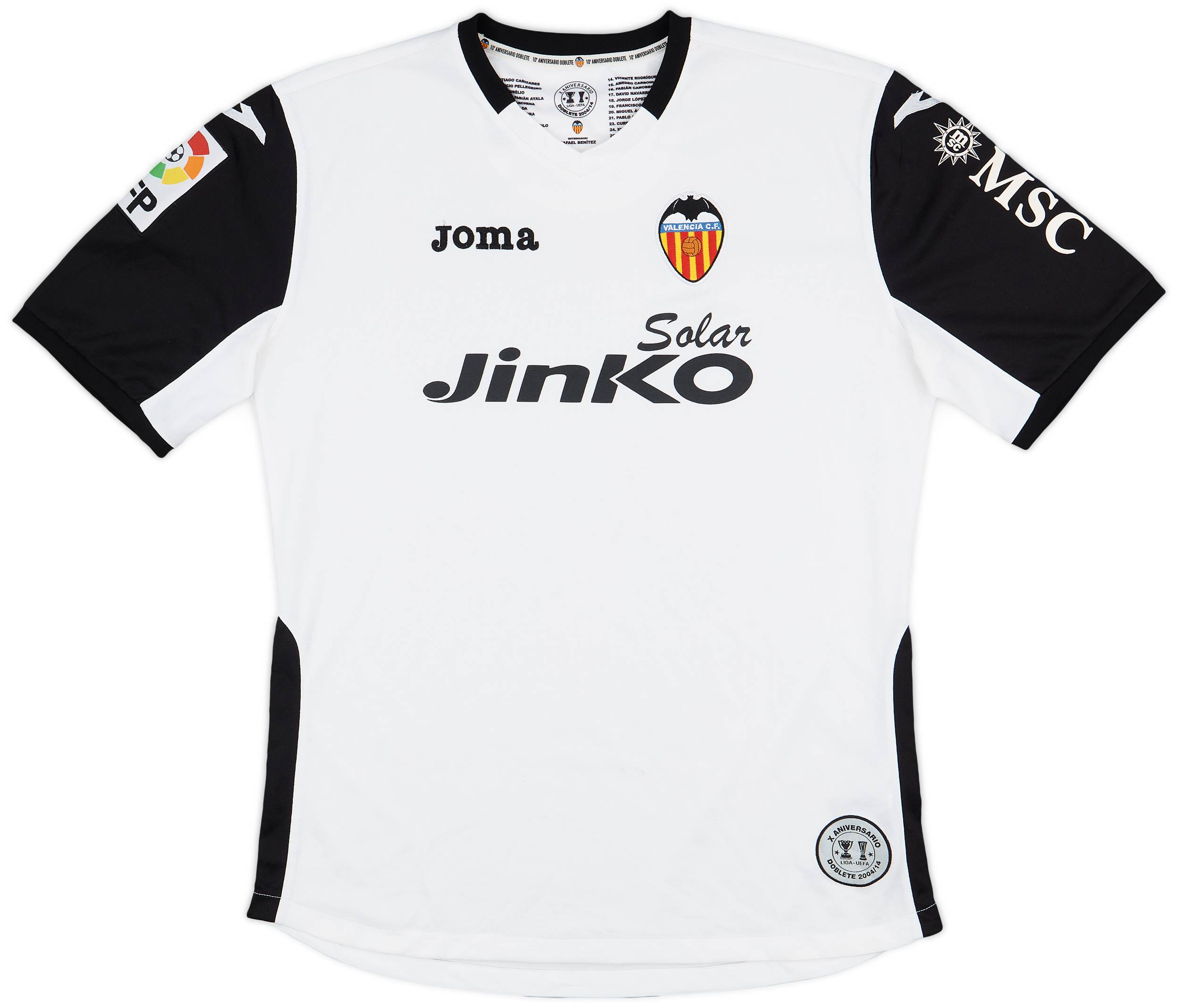 2013-14 Valencia Home 'Aniversario Dobelete 2004' Special Home Shirt - 7/10 - (XL)