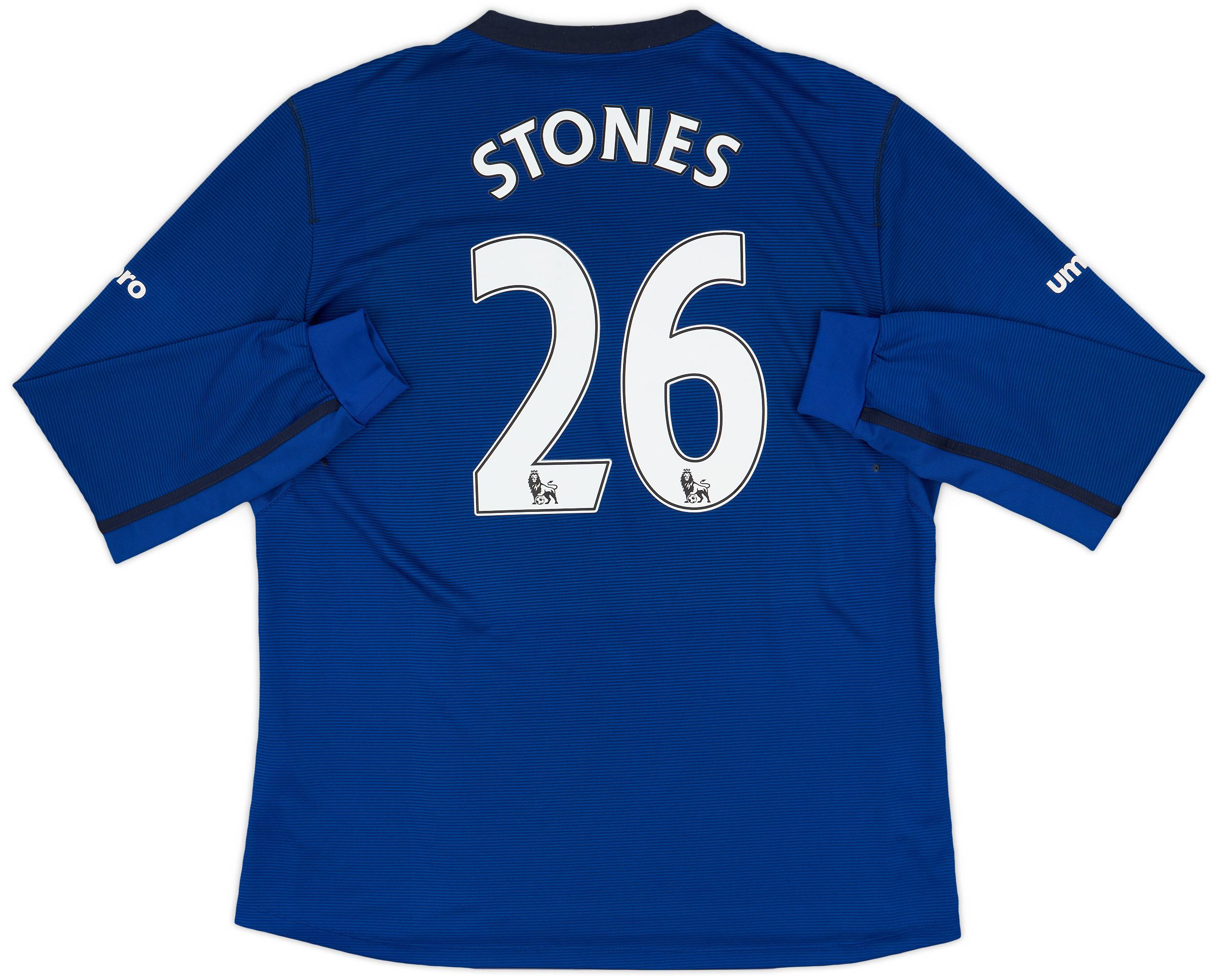 2014-15 Everton Home L/S Shirt Stones #26 - 8/10 - (XL)