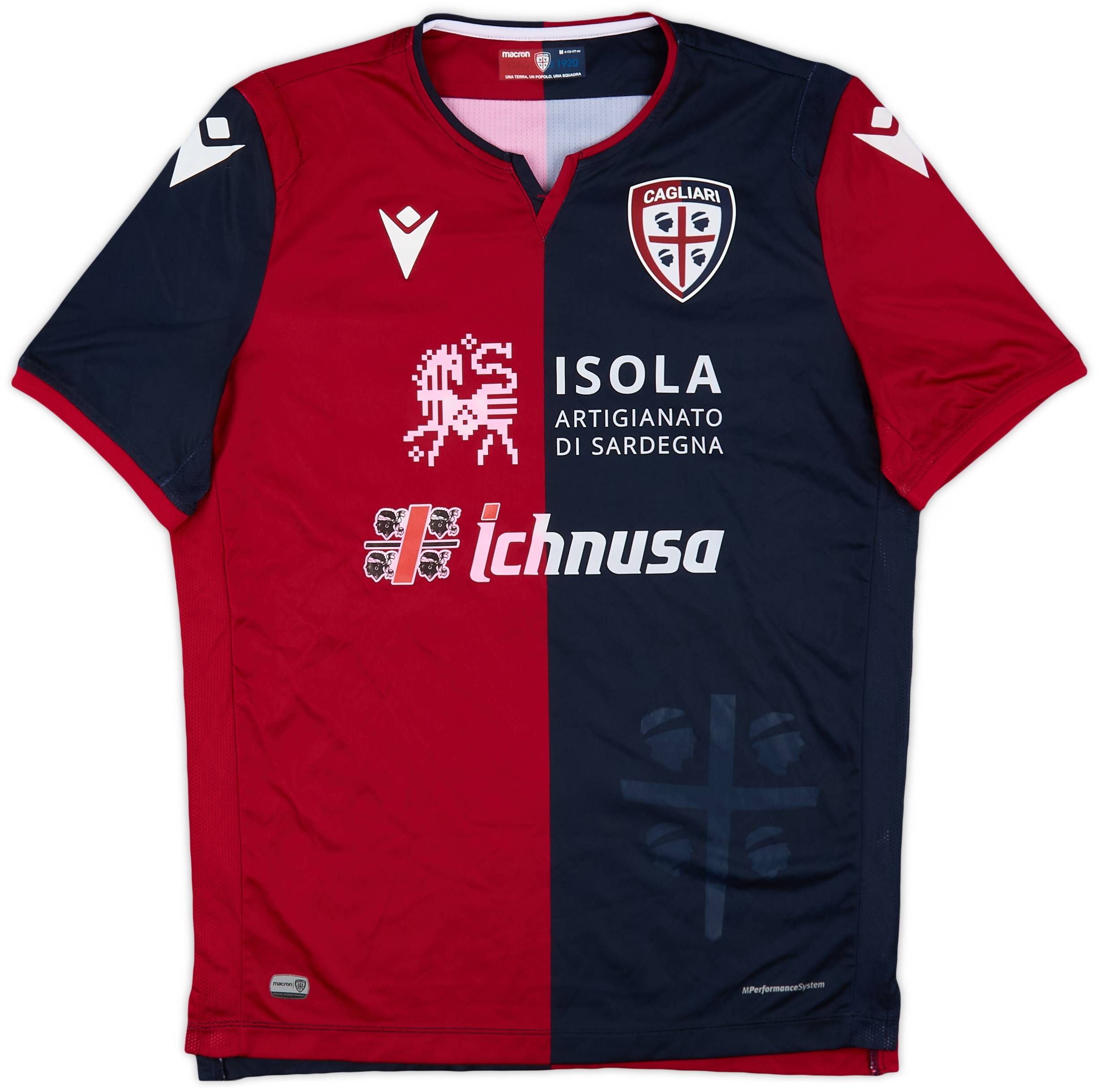 2019-20 Cagliari Match Issue Home Shirt #18