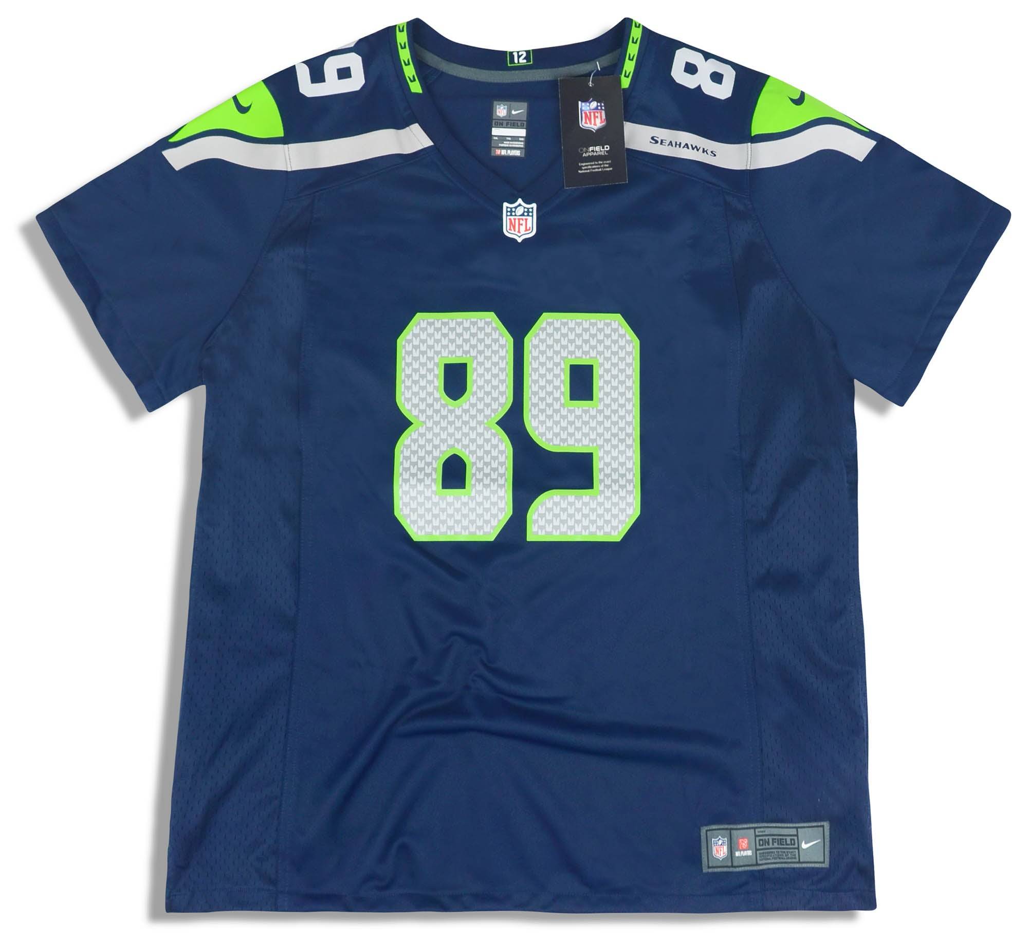 2018 Seattle Seahawks Baldwin 89 Nike Game Jersey Home Womens XXL W Tags