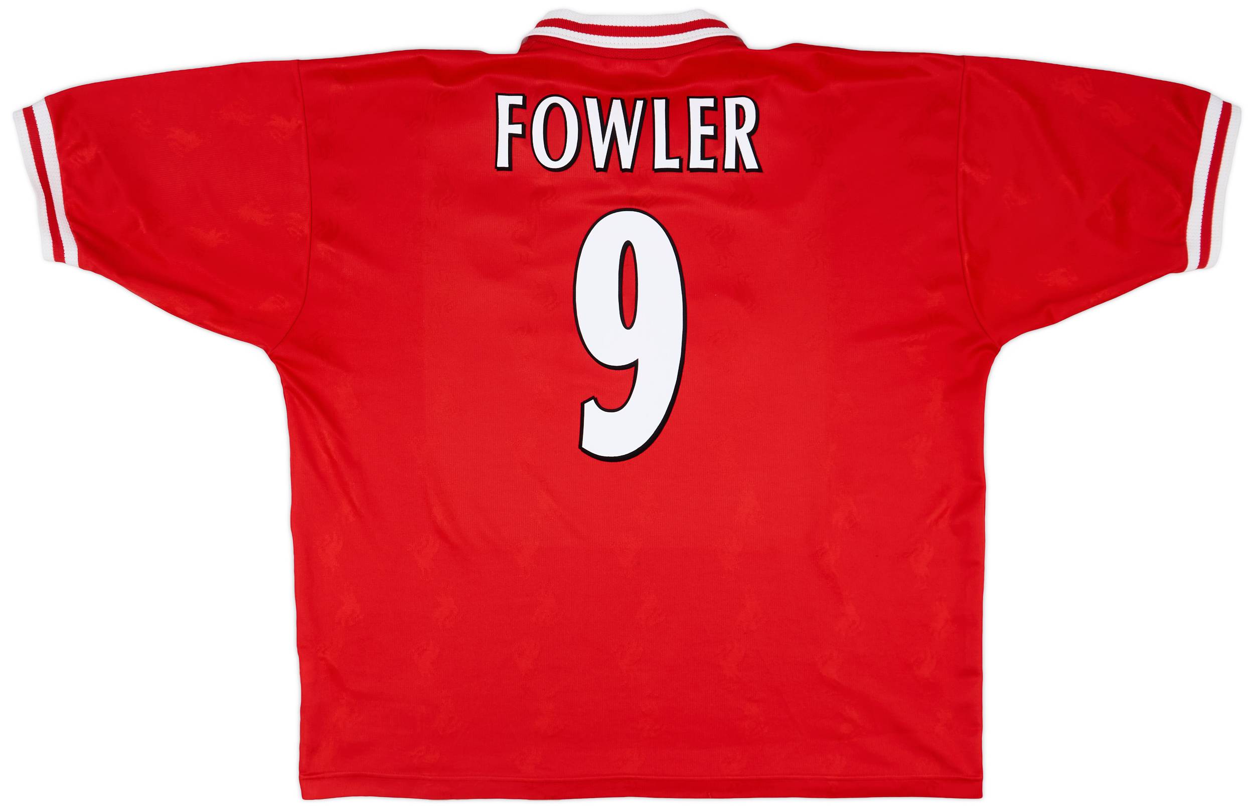 1996-98 Liverpool Home Shirt Fowler #9 - 8/10 - (XXL)