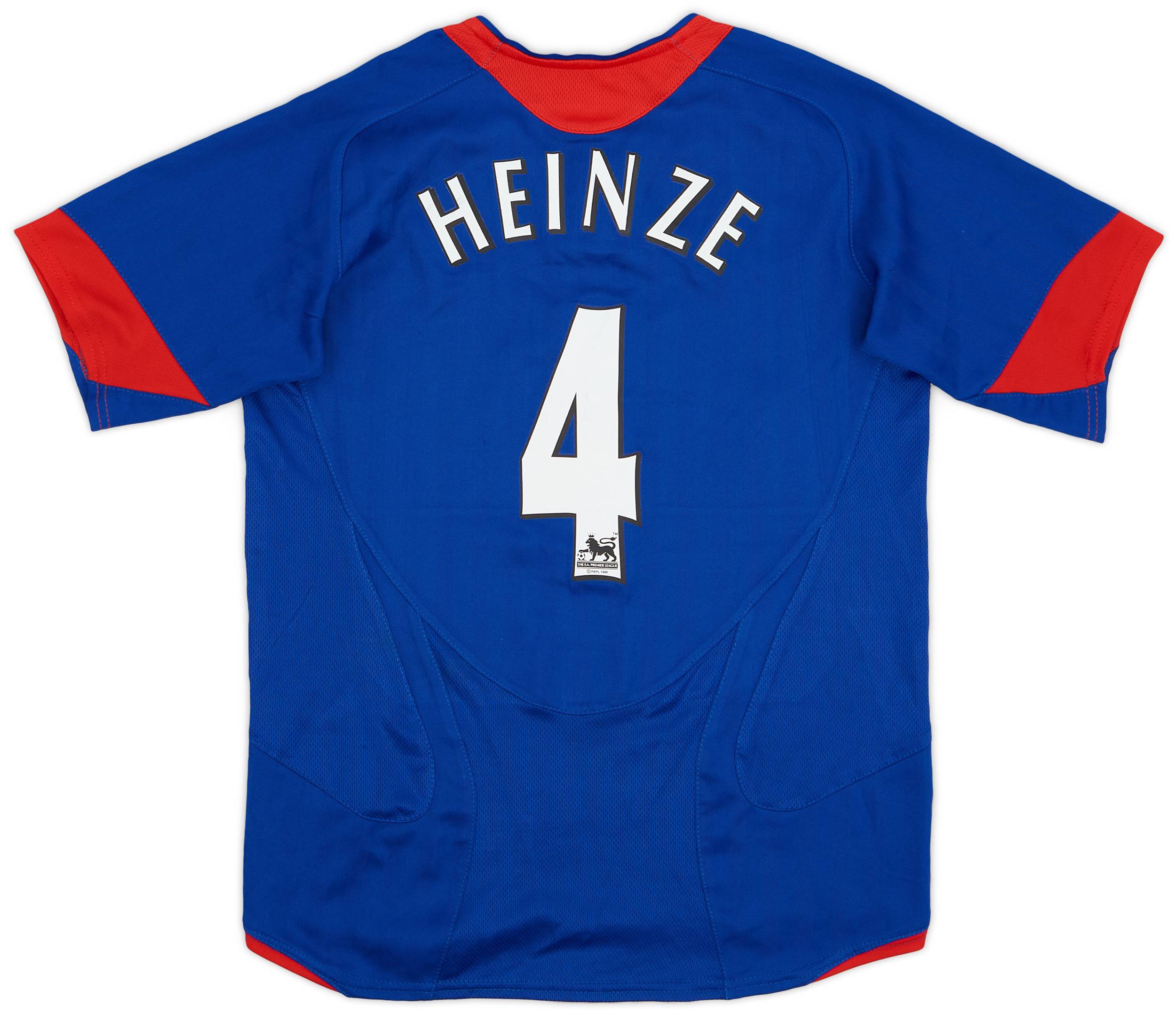 2005-06 Manchester United Away Shirt Heinze #4 - 8/10 - (S.Boys)