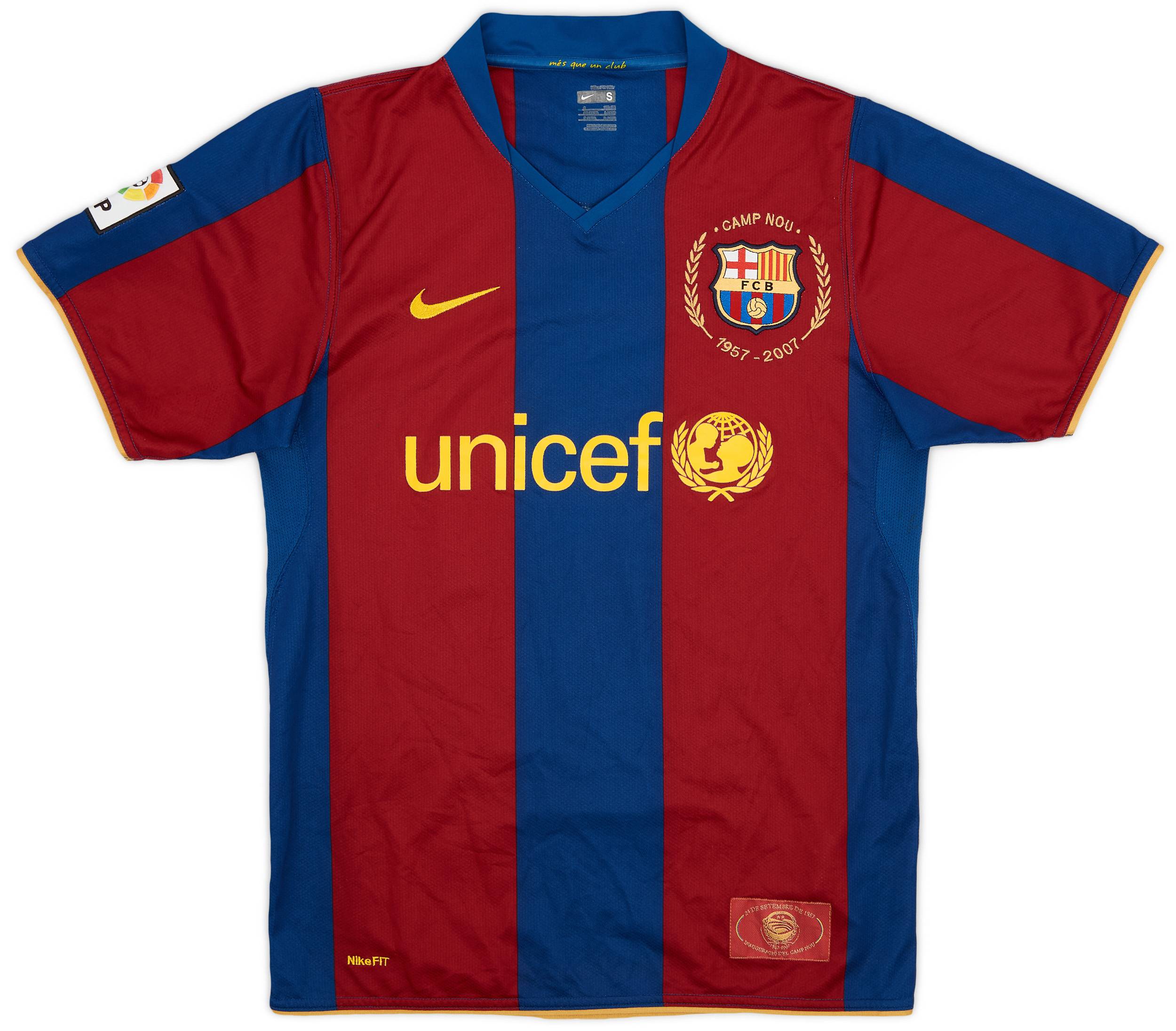 2007-08 Barcelona Home Shirt Ronaldinho #10 - 5/10 - (S)