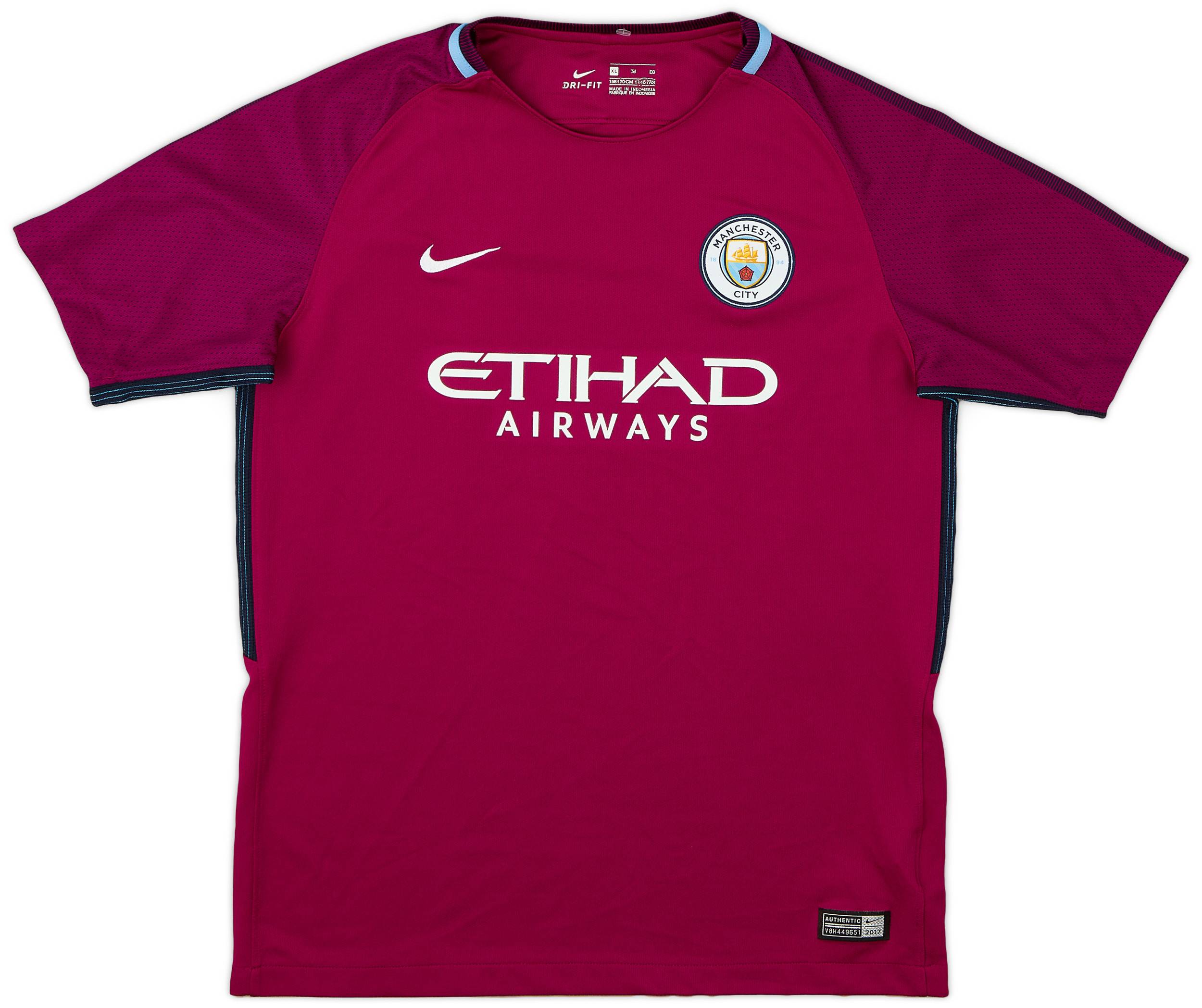 2017-18 Manchester City Away Shirt - 9/10 - (XL.Boys)
