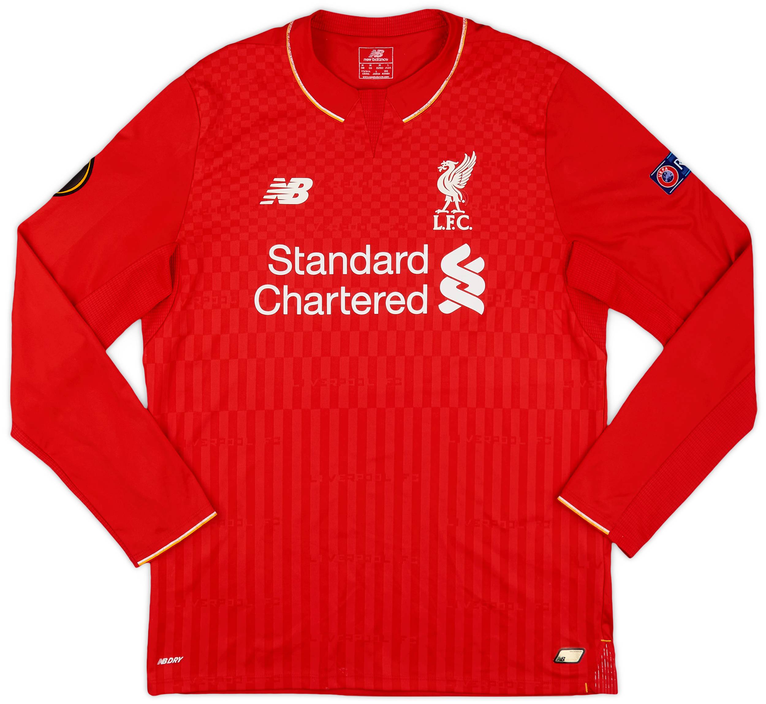 2015-16 Liverpool Home L/S Shirt - 8/10 - (M)