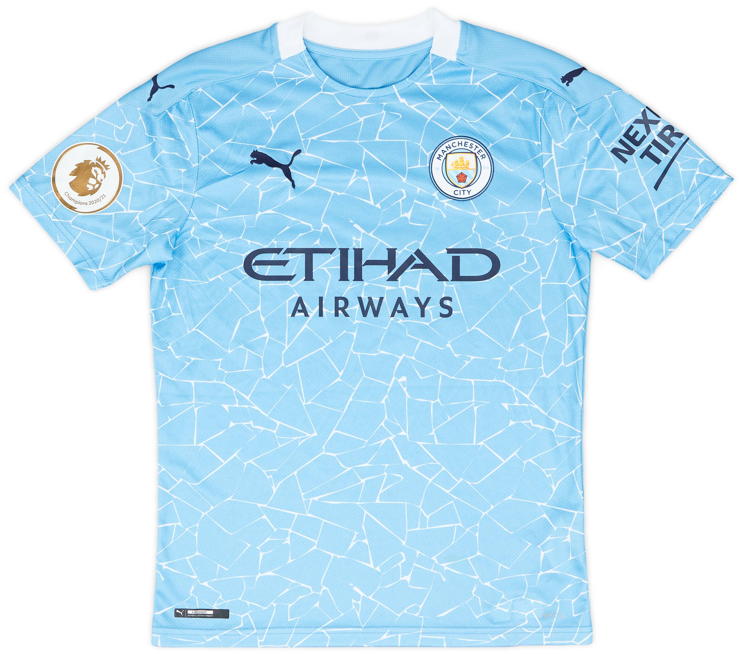 2020-21 Manchester City 'Champions 20-21' Home Shirt - 7/10 - (S)