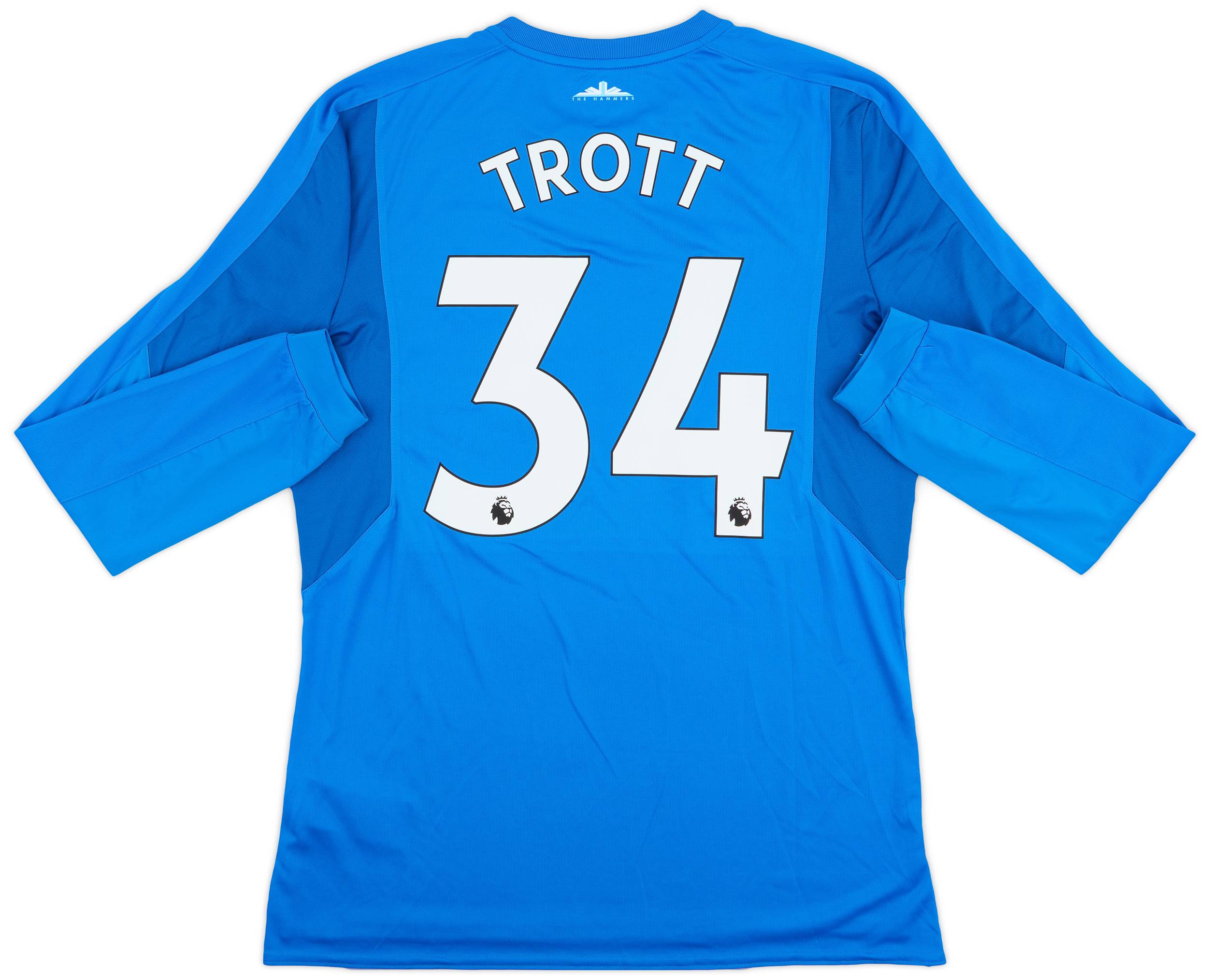 2017-18 West Ham Player Issue GK Shirt Trott #34 - 9/10 - (L)