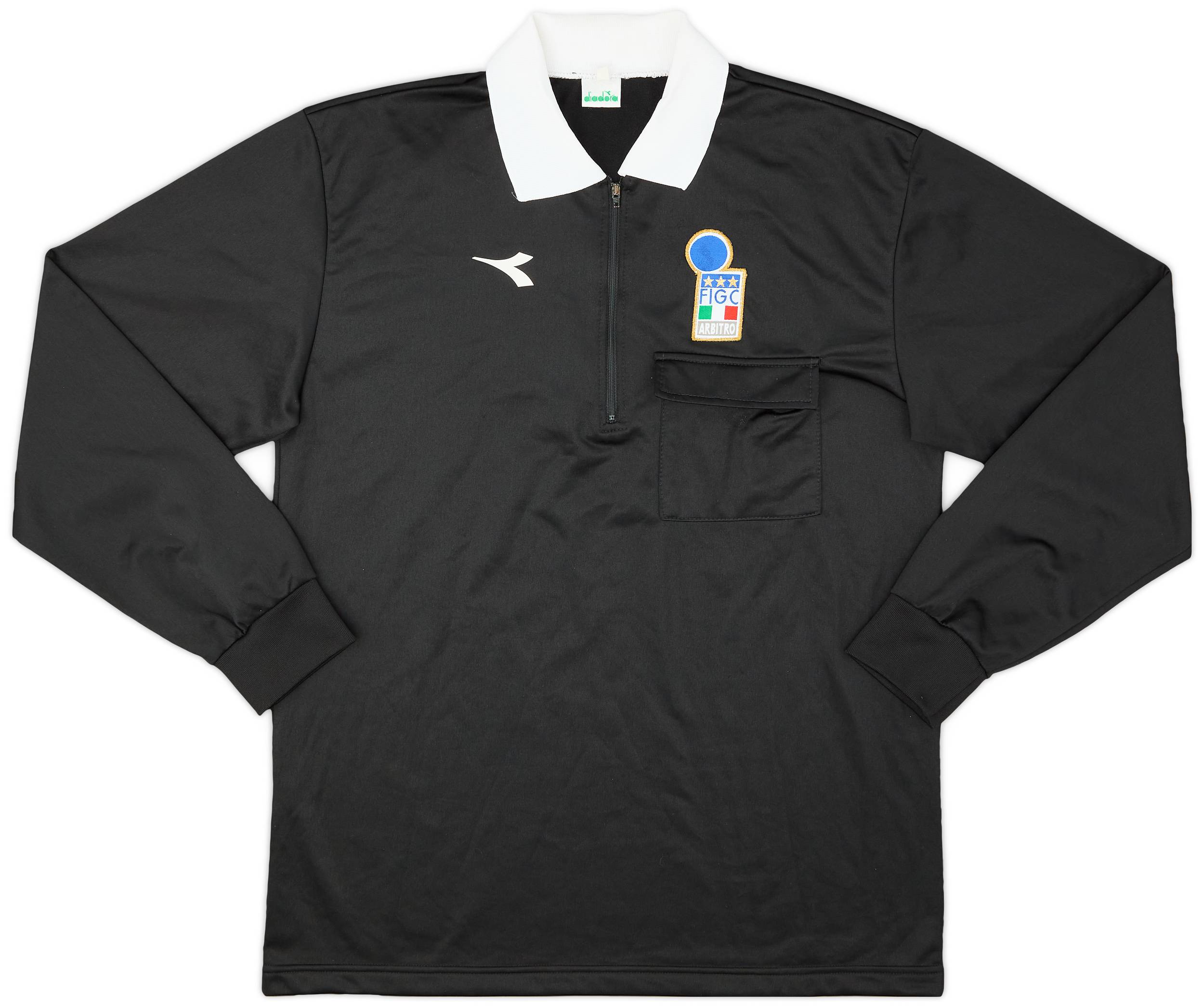 1990s Italy FIGC Diadora Referee L/S Shirt - 9/10 - (XL)
