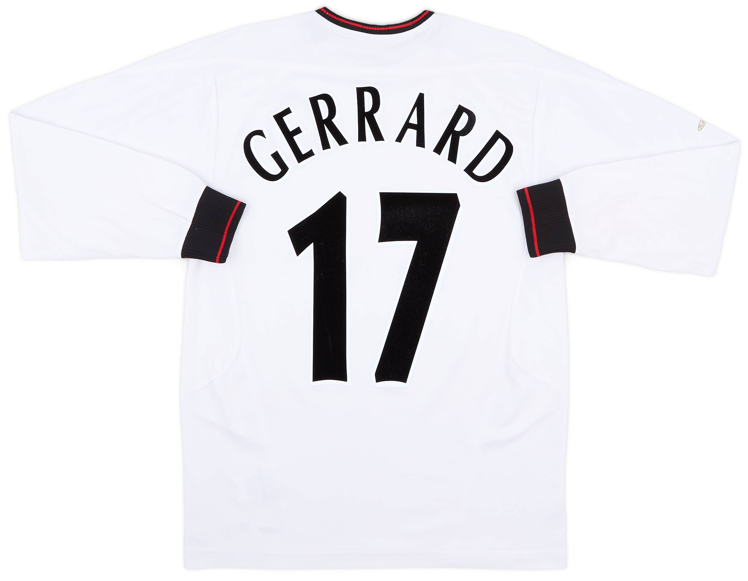 2003-04 Liverpool Away L/S Shirt Gerrard #17 - 7/10 - (S)