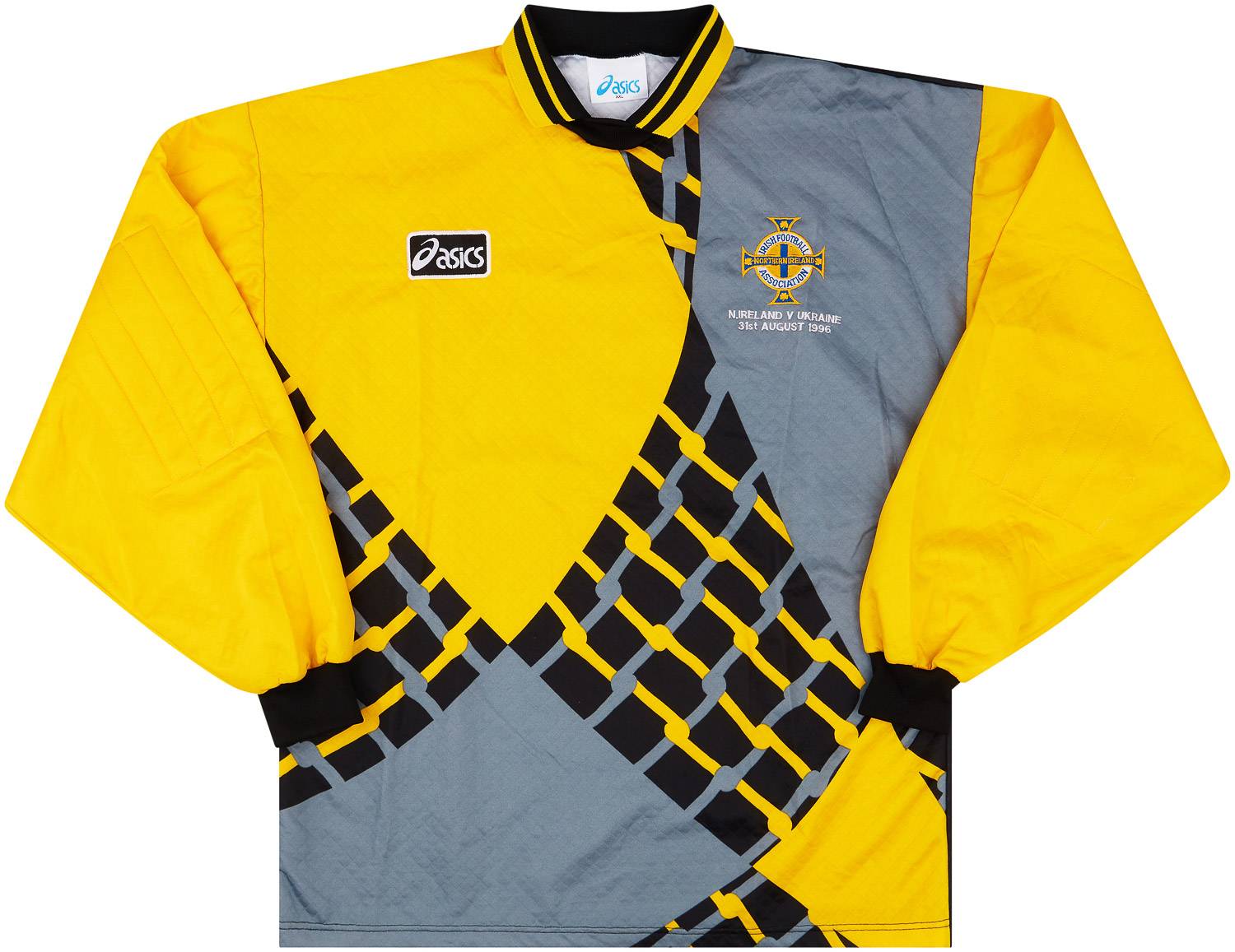 1996 Northern Ireland Match Issue GK Shirt #1 (Fettis) v Ukraine