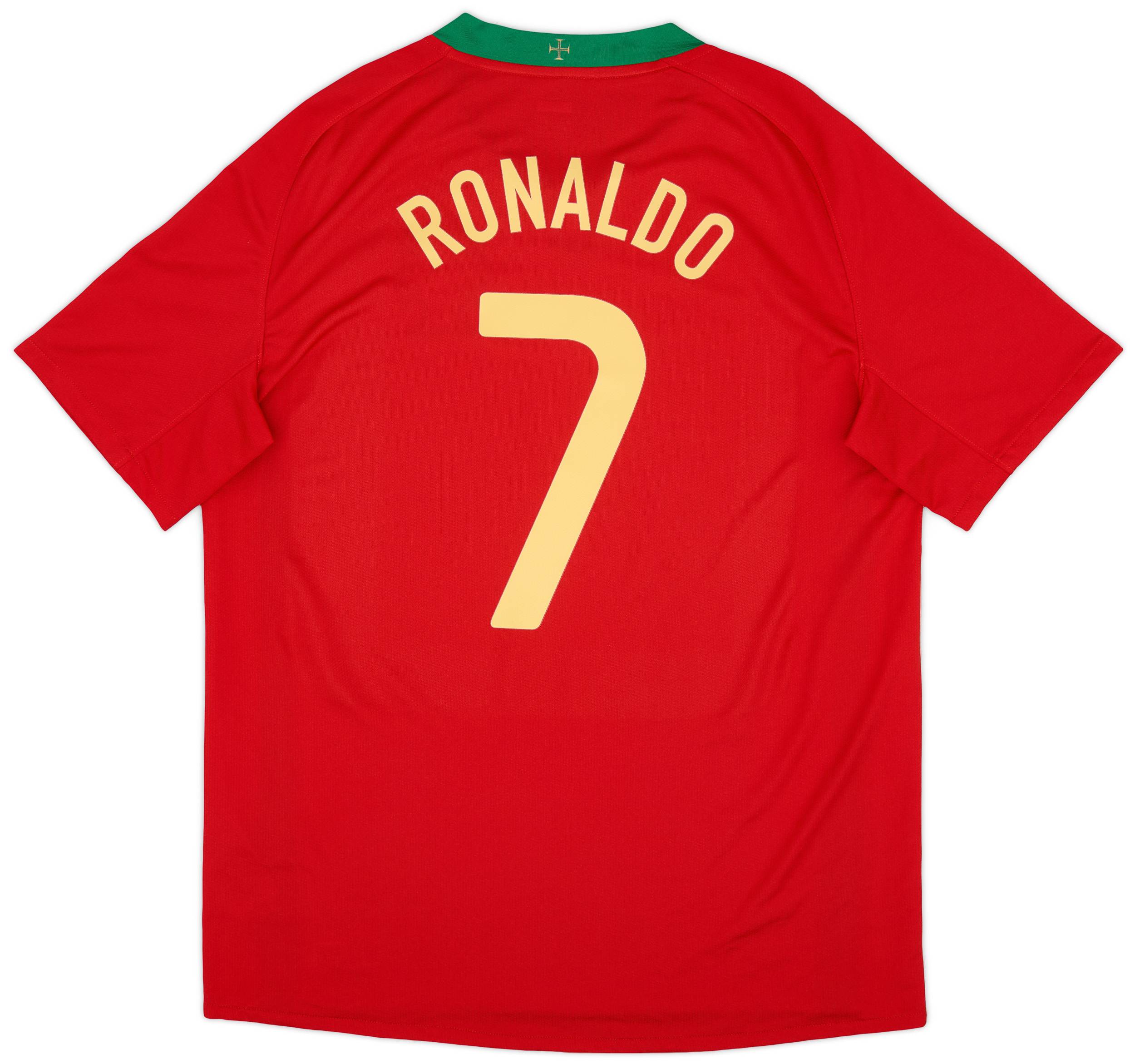2008 10 Portugal Home Shirt Ronaldo 7 9 10 L