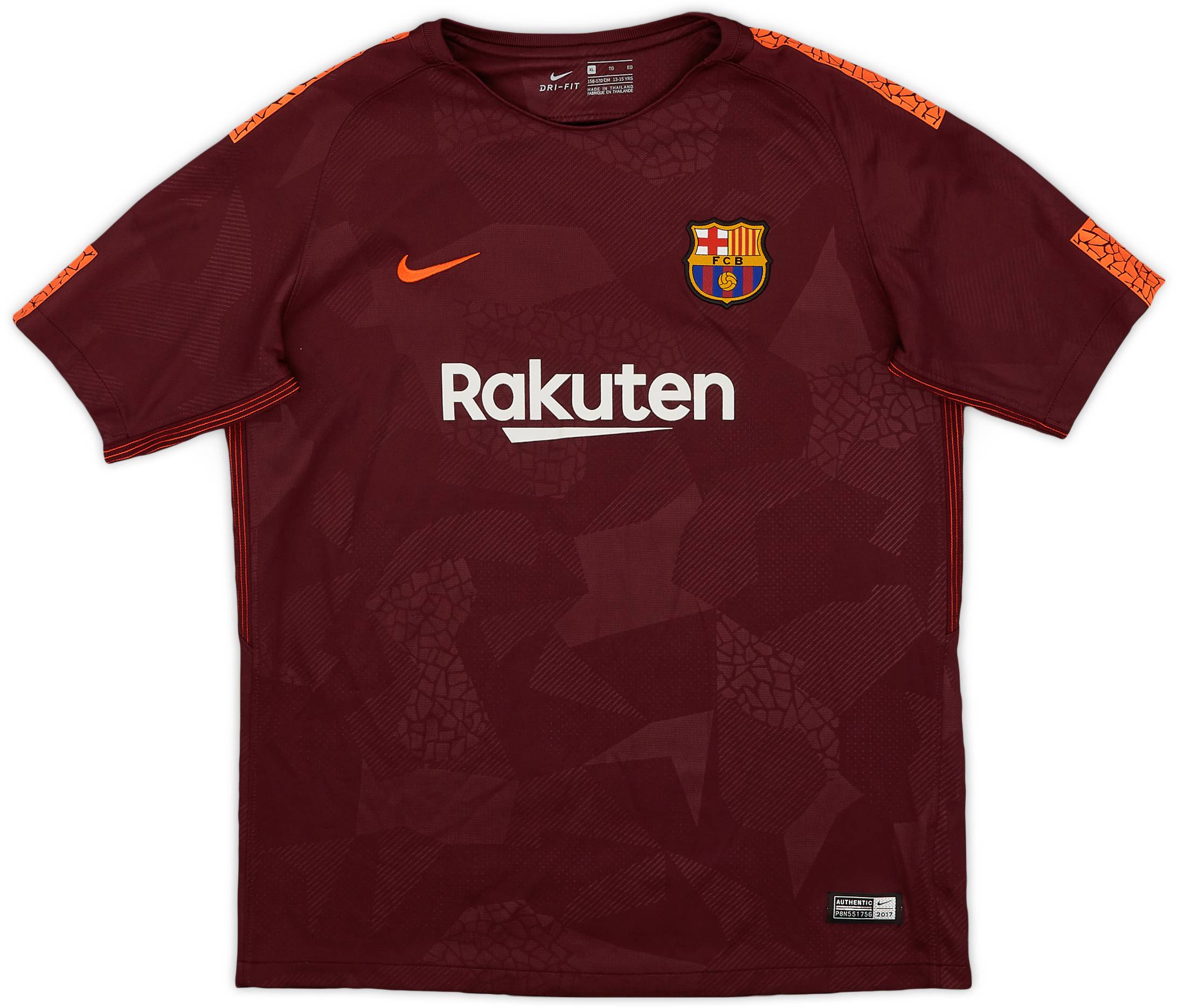 2017-18 Barcelona Third Shirt - 9/10 - (XL.Boys)