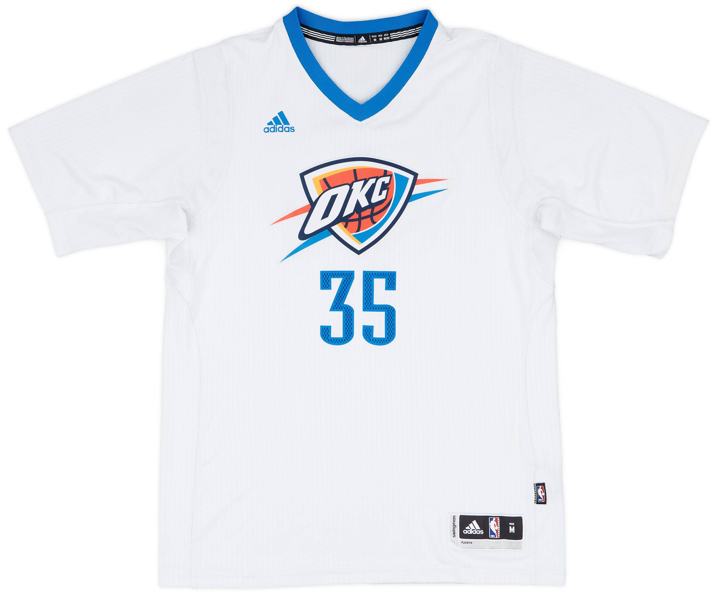 2014-16 Oklahoma City Thunder Durant #35 adidas Swingman Alternate