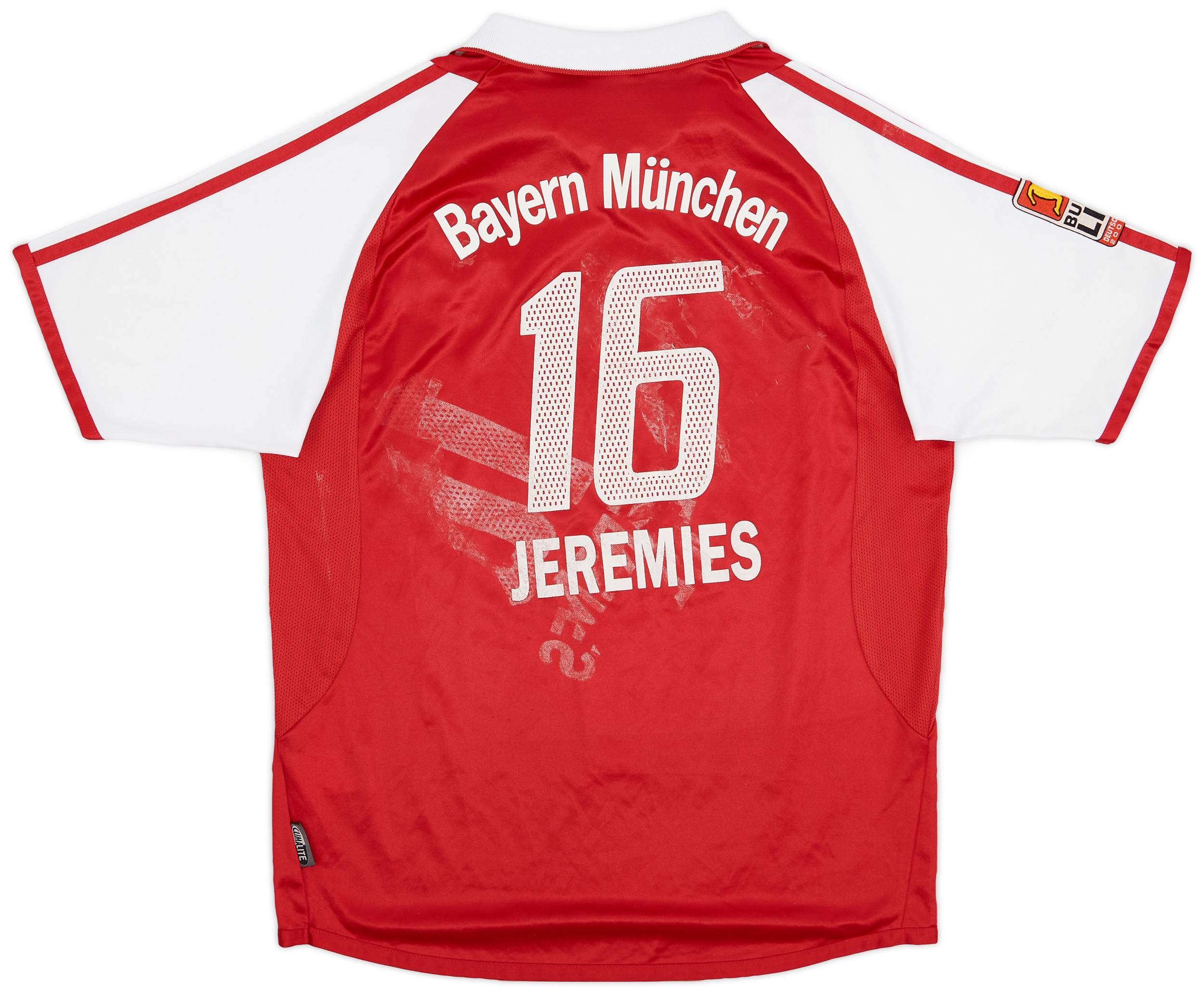 2003-04 Bayern Munich Home Shirt Jeremies #16 - 5/10 - (XL.Boys)