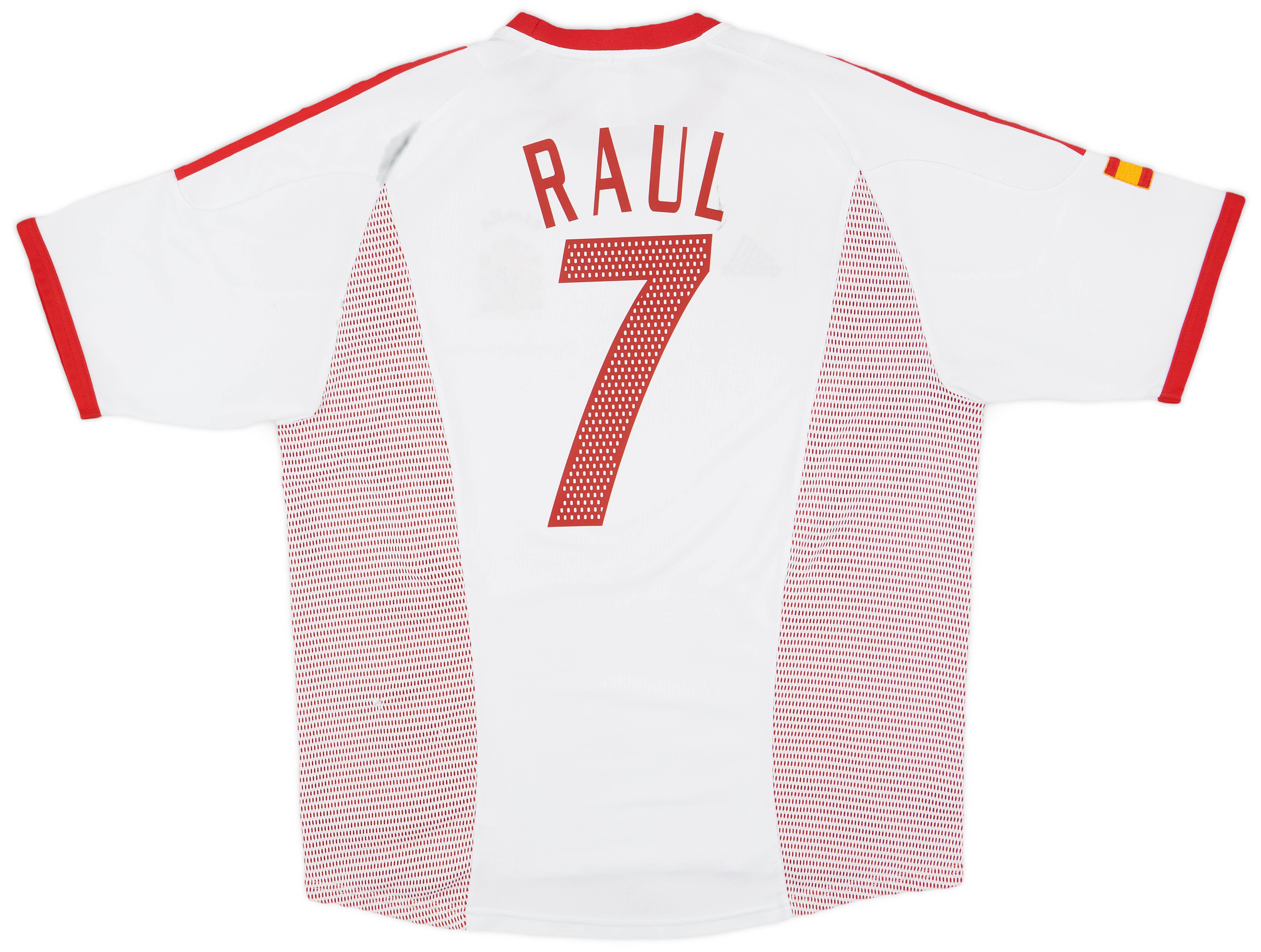 2002-04 Spain Away Shirt Raul #7 - 7/10 - (XL)
