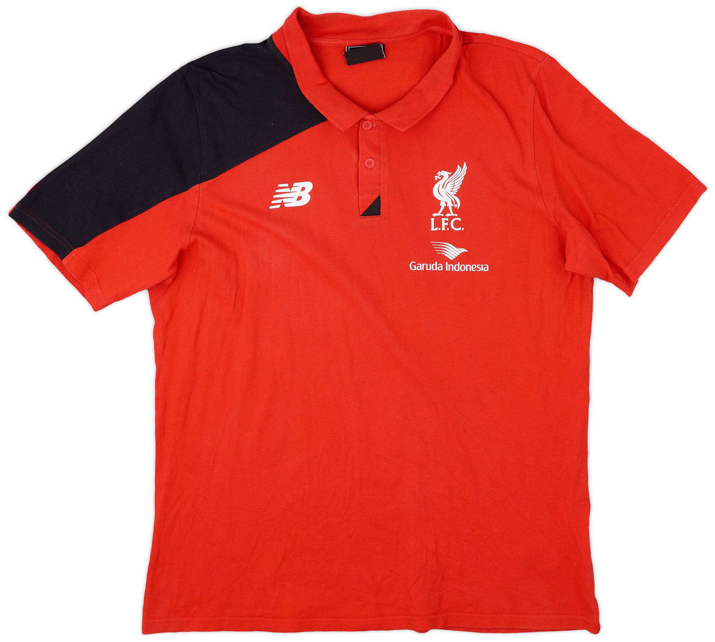 2015-16 Liverpool New Balance Polo Shirt - 9/10 - (XL)
