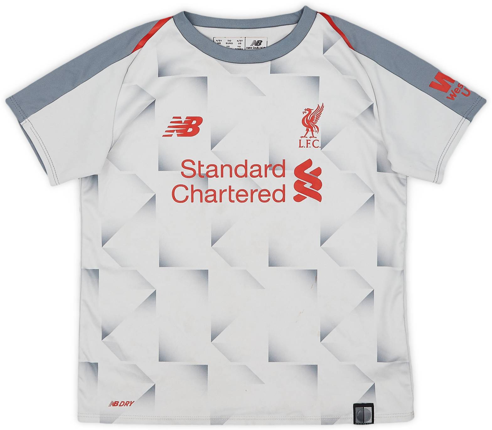 2018-19 Liverpool Third Shirt - 7/10 - (4-5 Years)
