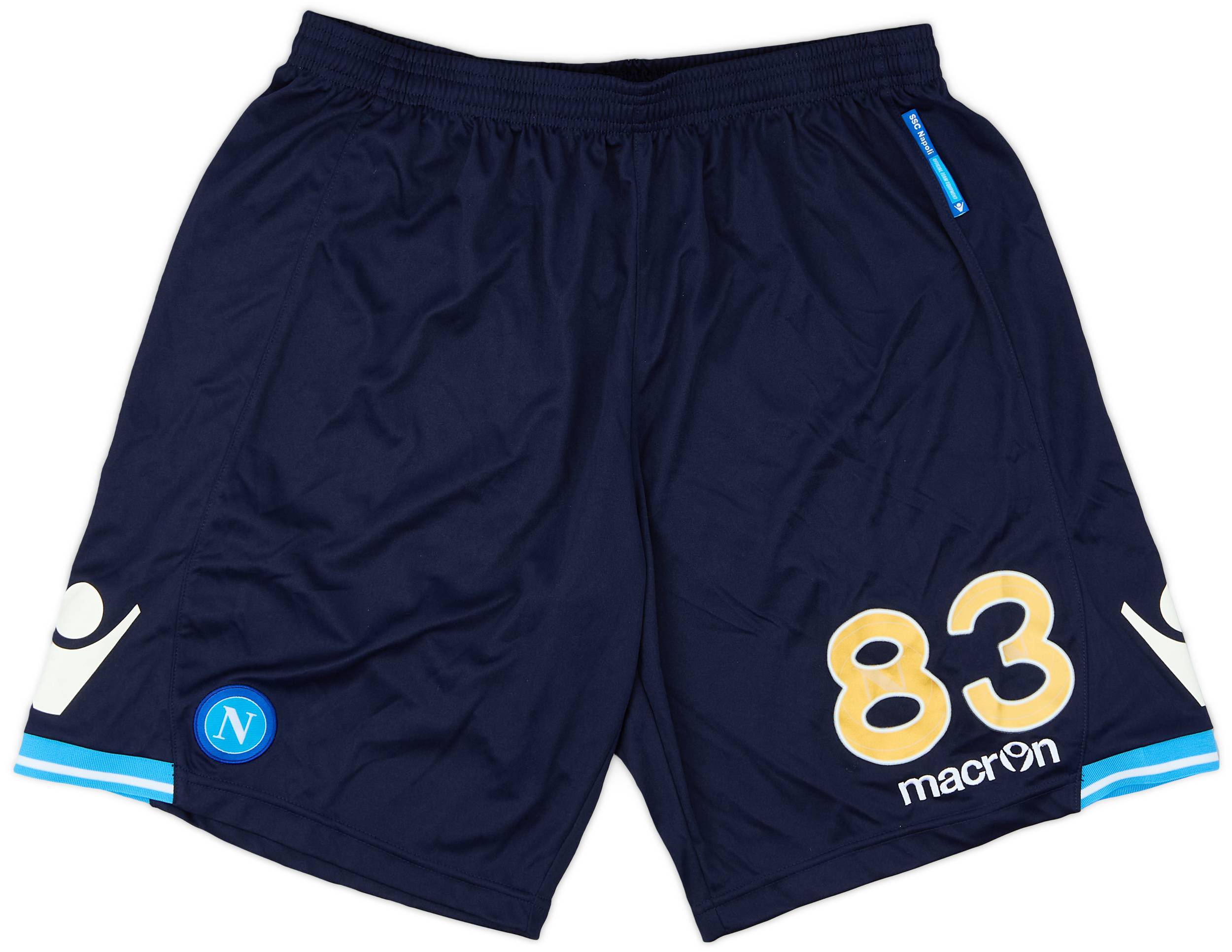2011-12 Napoli Player Issue GK Shorts #83 (Rosati) - 8/10 - (XXL)
